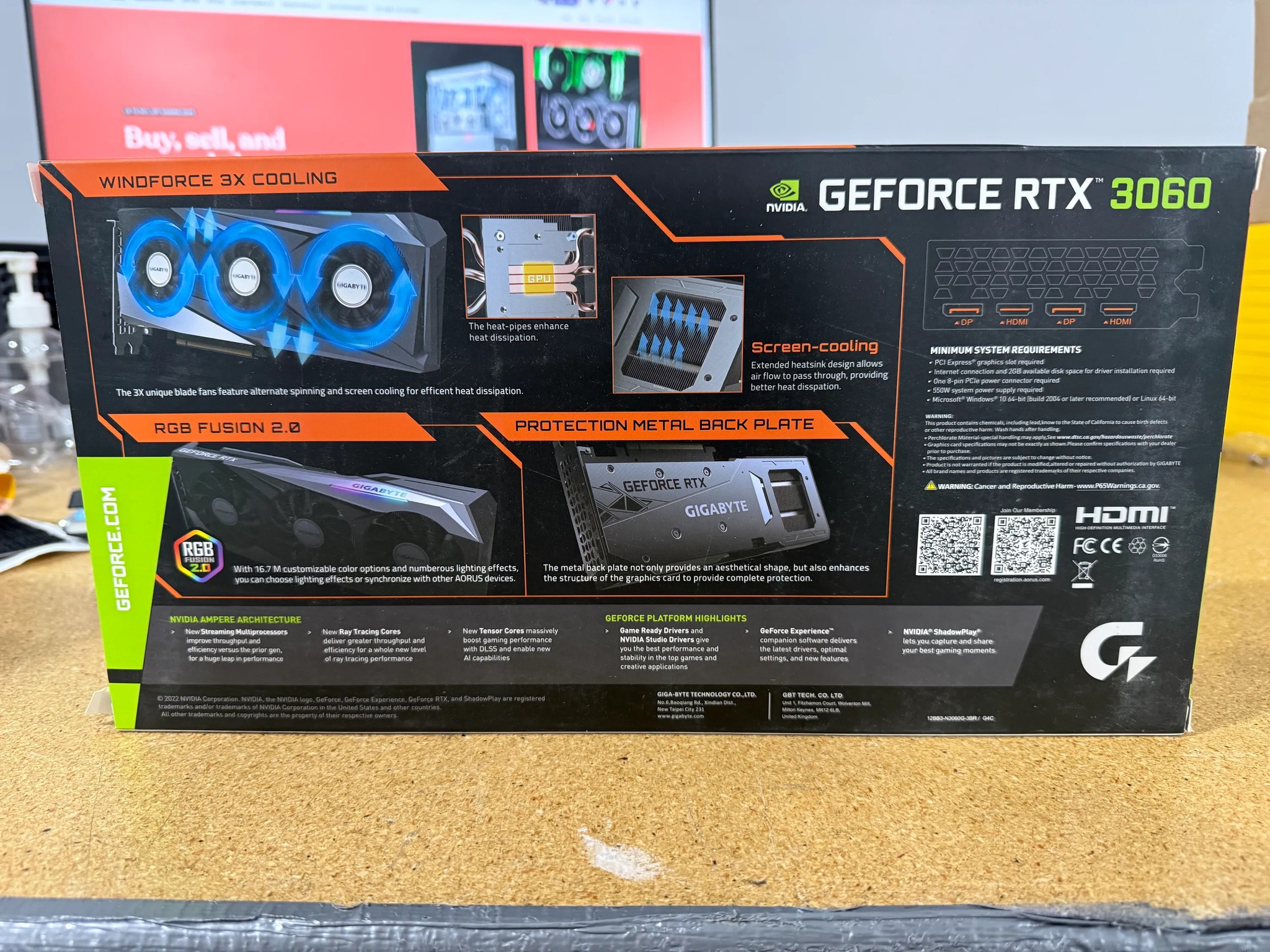 GIGABYTE GeForce RTX 3060 Gaming OC 12G (REV2.0) Graphics Card