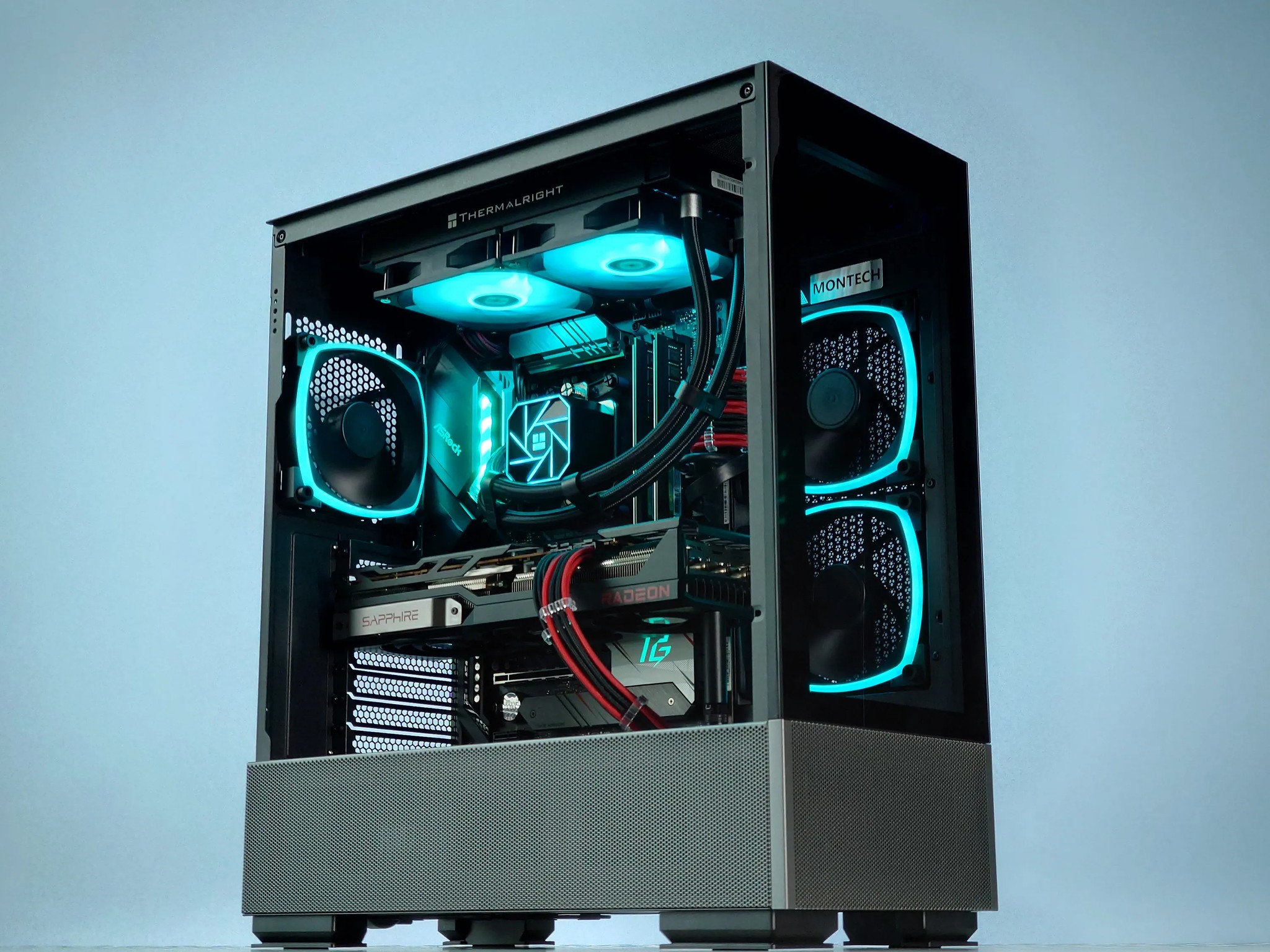 🖤❤️Liquid Cooled Gaming PC🚀AMD RX 6800 16GB🚀AMD Ryzen 7 5800X 8 core🚀32GB DDR4🚀1TB SSD