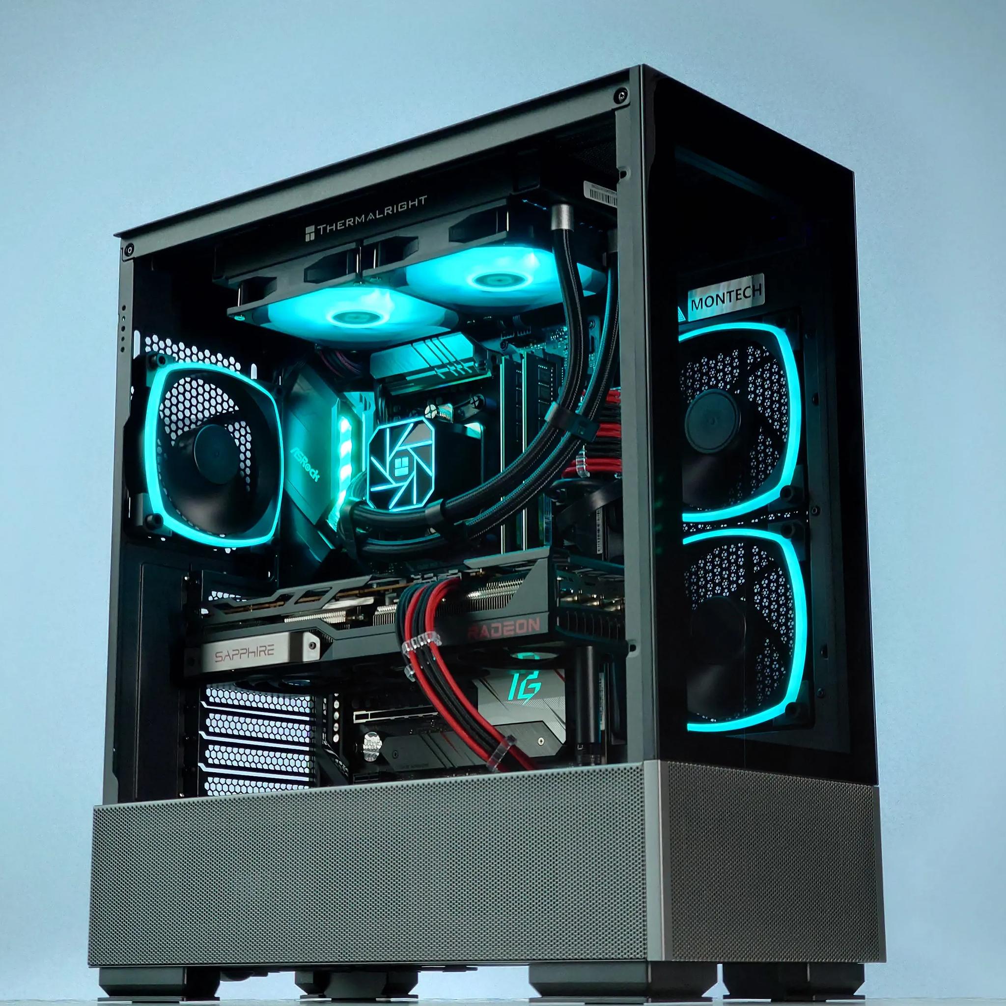 🖤❤️Liquid Cooled Gaming PC🚀AMD RX 6800 16GB🚀AMD Ryzen 7 5800X 8 core🚀32GB DDR4🚀1TB SSD