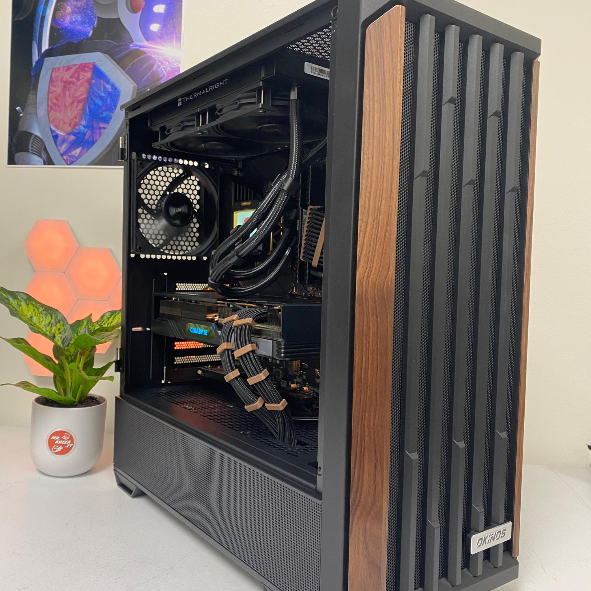 🖥️✨ The "Walnut Edge" Gaming PC - R5 5600T/32GB/1TB/RX7700XT