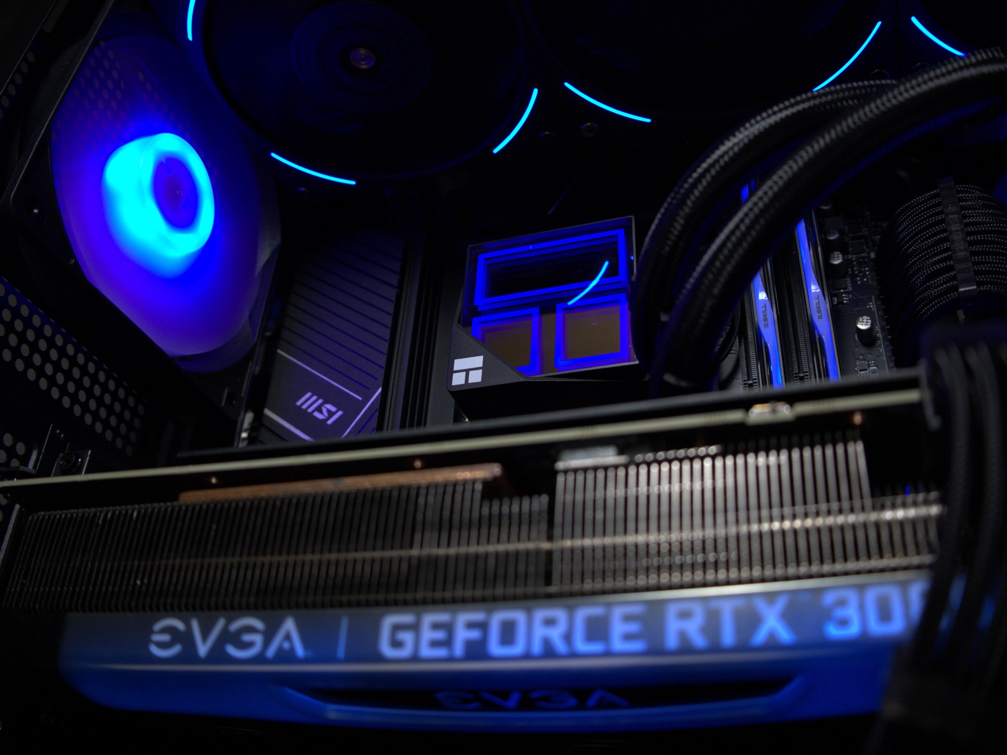 🔵BIG BLUE🔵 Gaming PC | AMD Ryzen 5 7600 | 32GB DDR5 | RTX 3080 | 1TB SSD | Win11 Home | Wi-Fi
