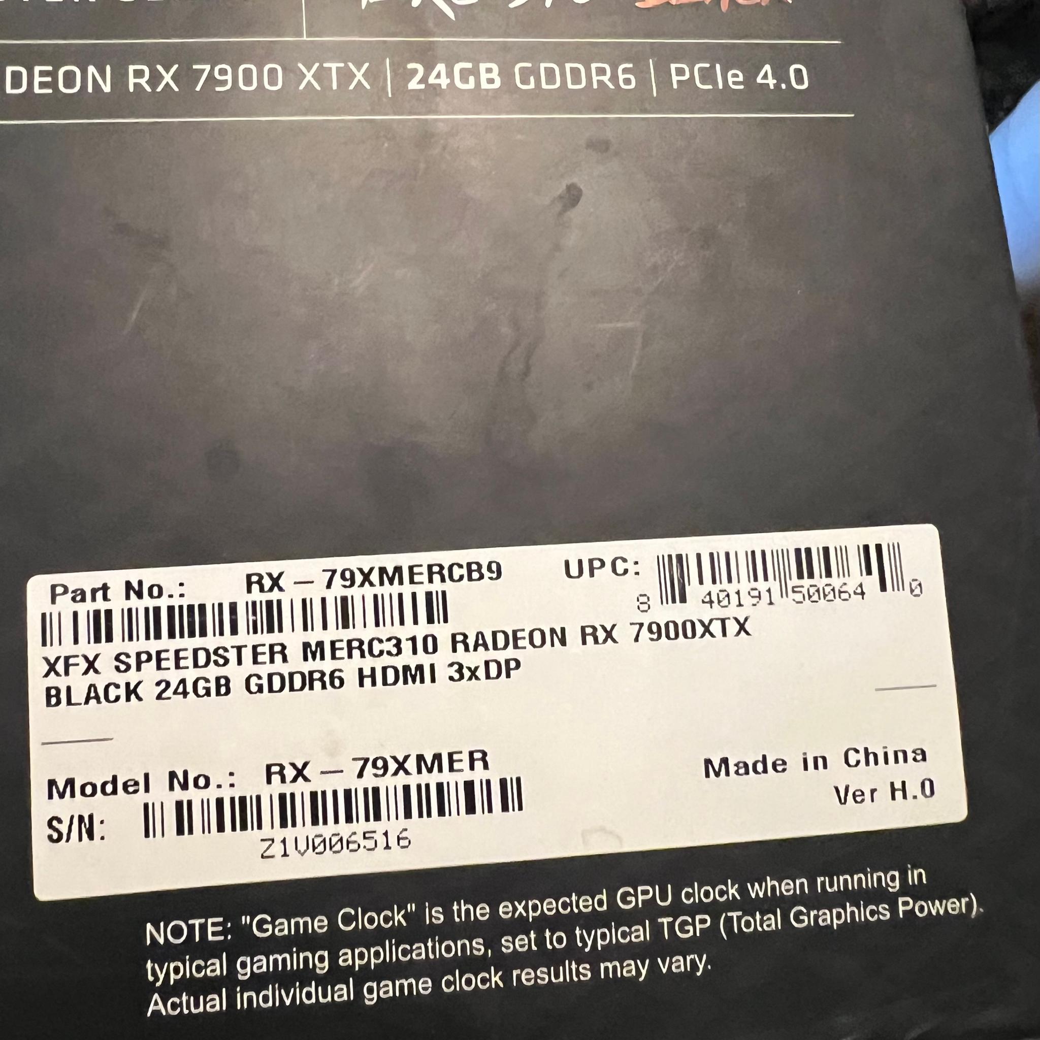 AMD Radeon RX 7900 XTX