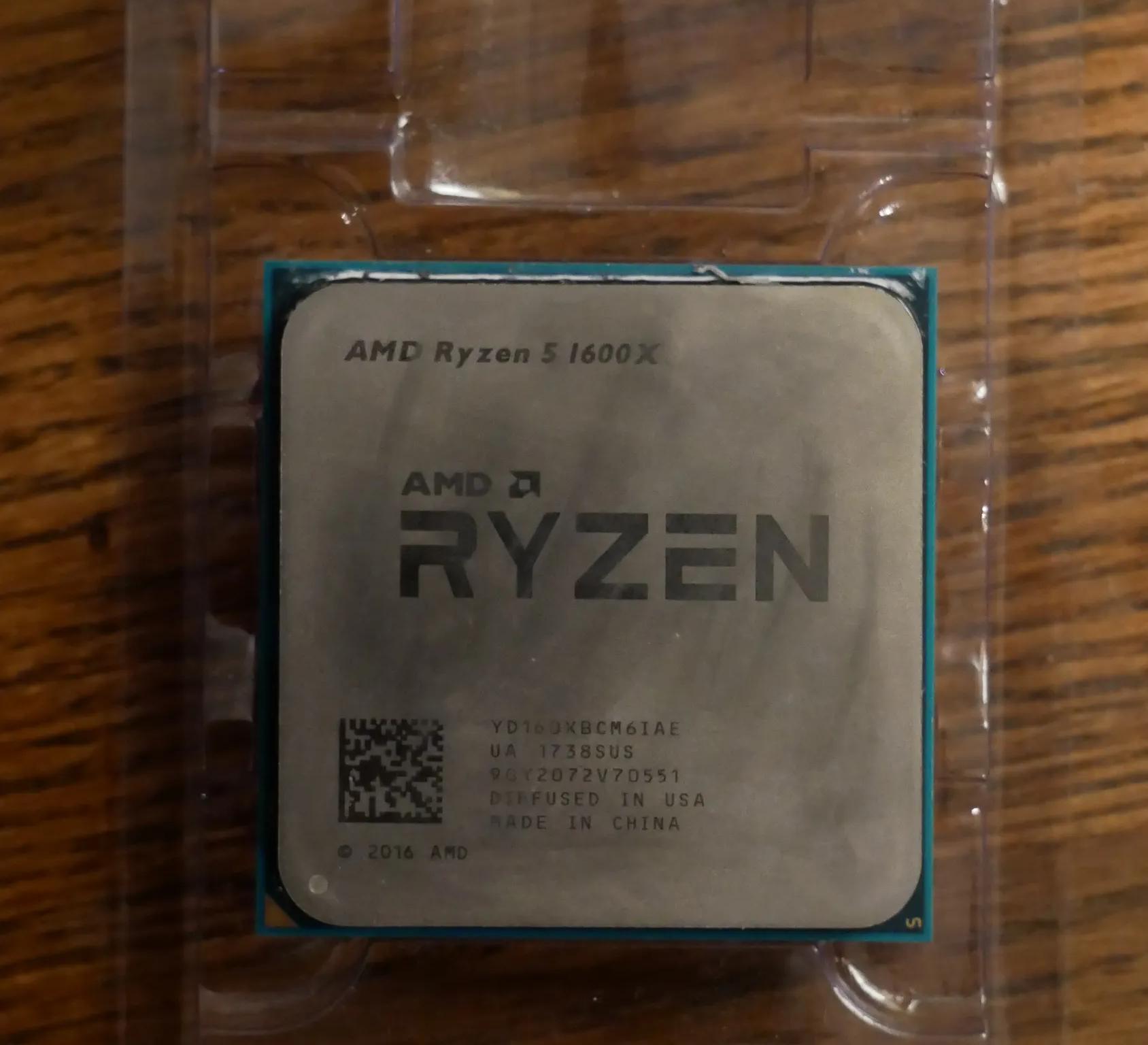 AMD Ryzen 5 1600X 3.60 GHz 6 Core (YD160XBCM6IAE) Processor AM4