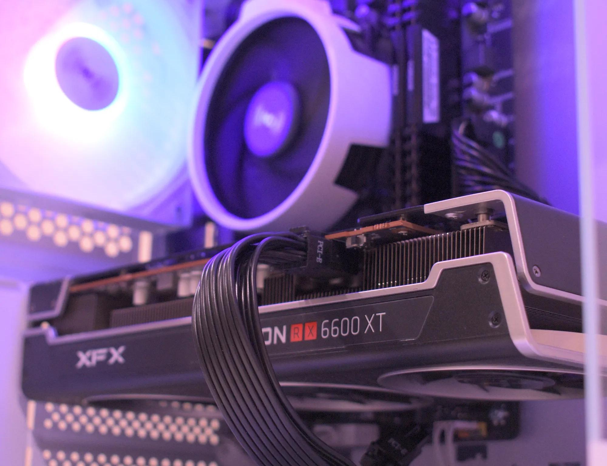 Gaming PC | Ryzen 5 3600 | RX 6600XT 8GB | 16GB DDR4 | 1TB nVME SSD | 1080p White Gaming PC RGB
