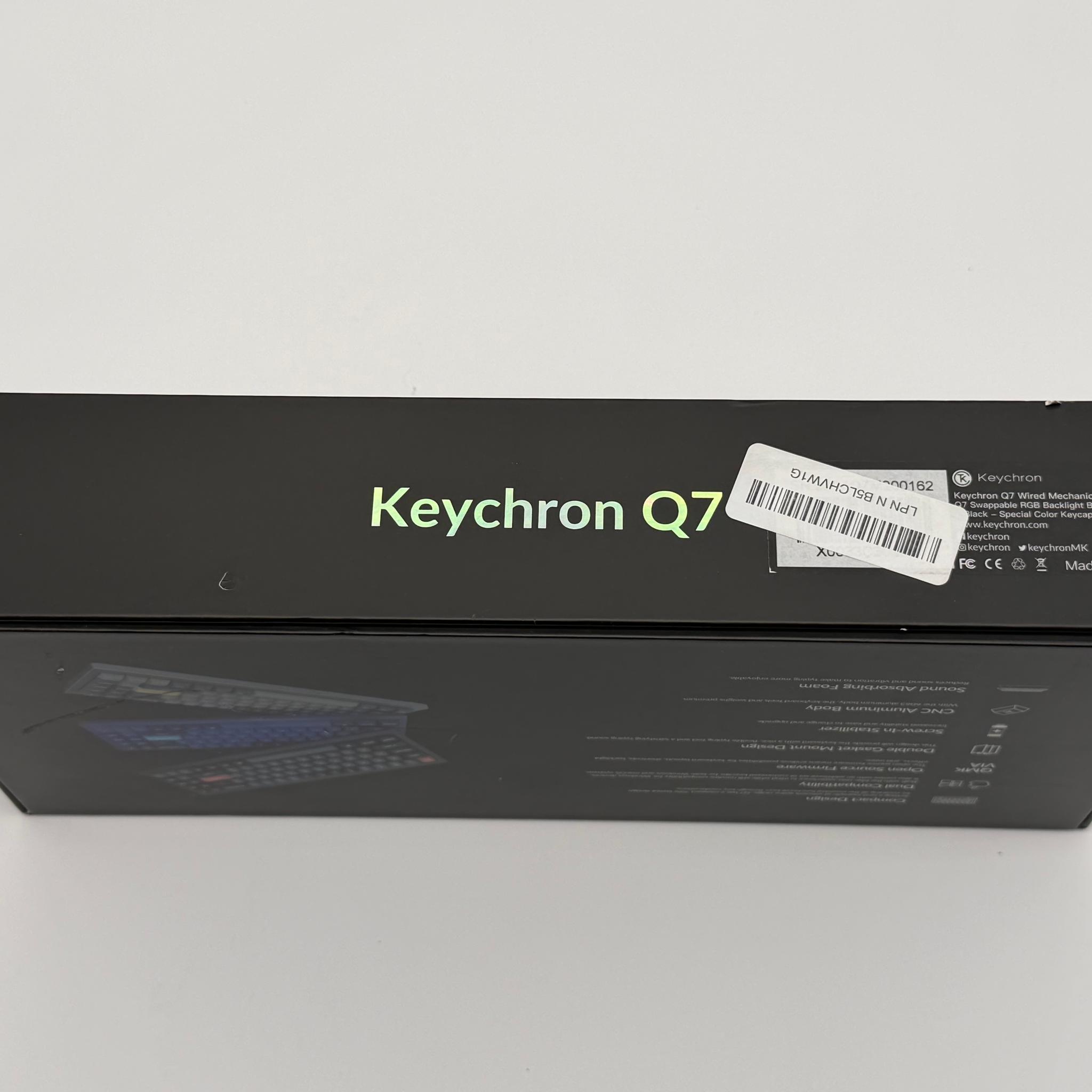 Keychron Q7 QMK Mechanical Keyboard Gateron G Pro Blue/Carbon Black