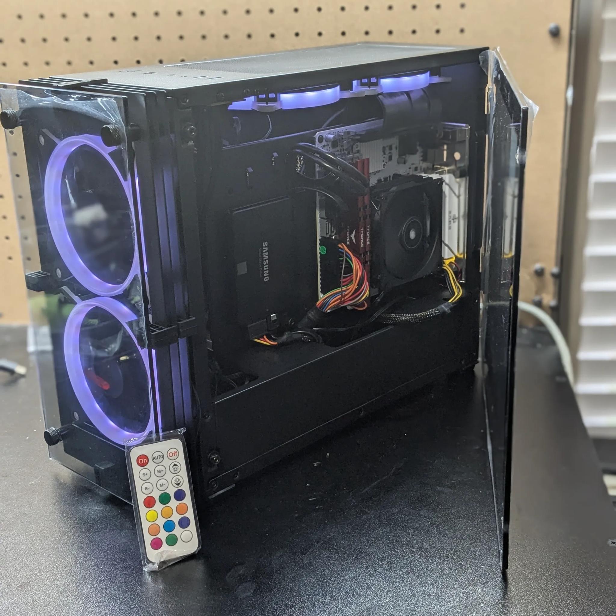 SLIM AM4 Upgrade Path | 160 FPS Fortnite | R5 1600, GTX 1070 Ti, 1TB SSD, ITX Case with RGB and Wifi
