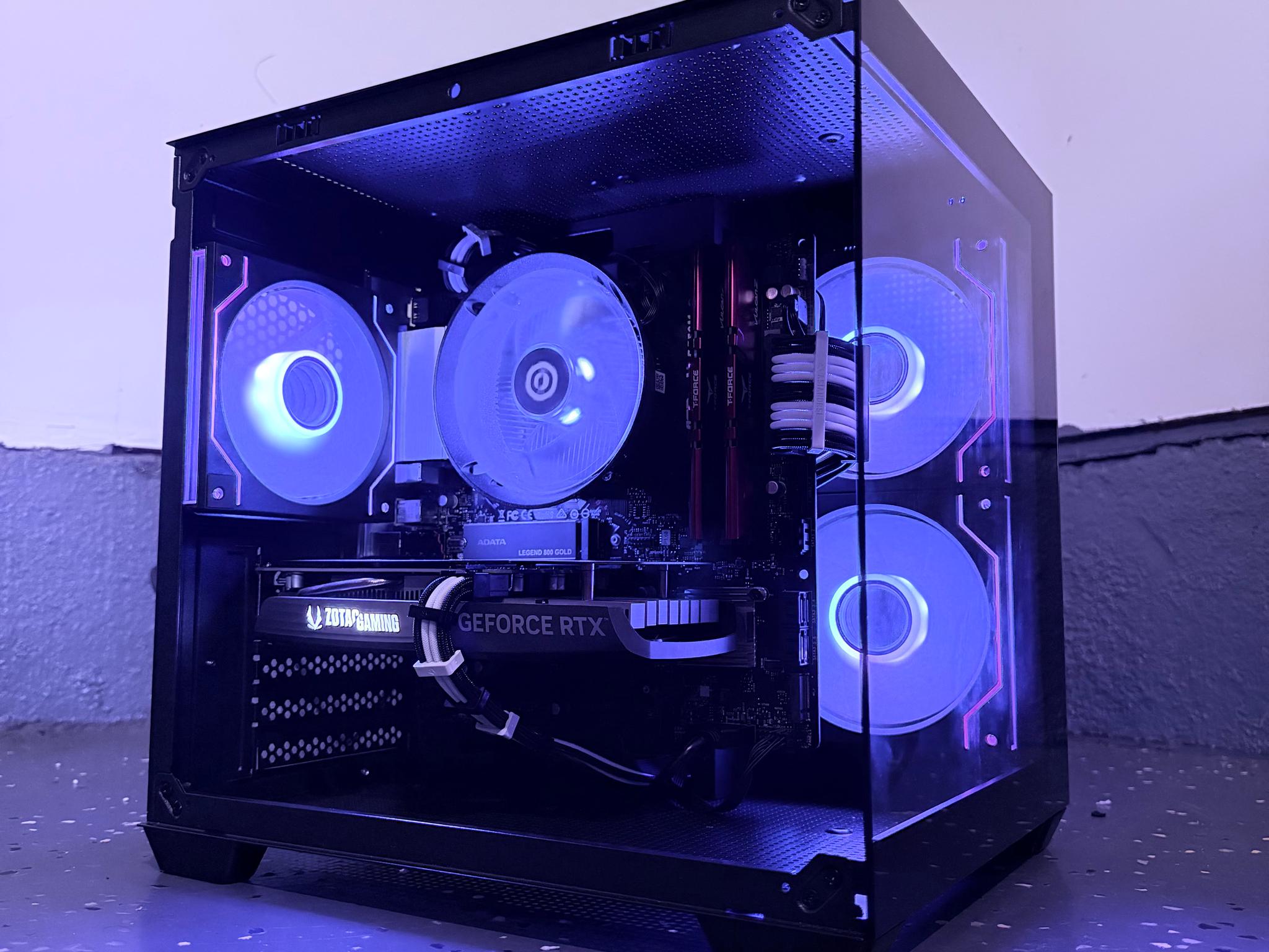 🔵"Azure Phantom"⚫️| 1080p Gaming | RTX 4060 | Ryzen 5 5500 | 32B Ram | 1TB NVMe Storage