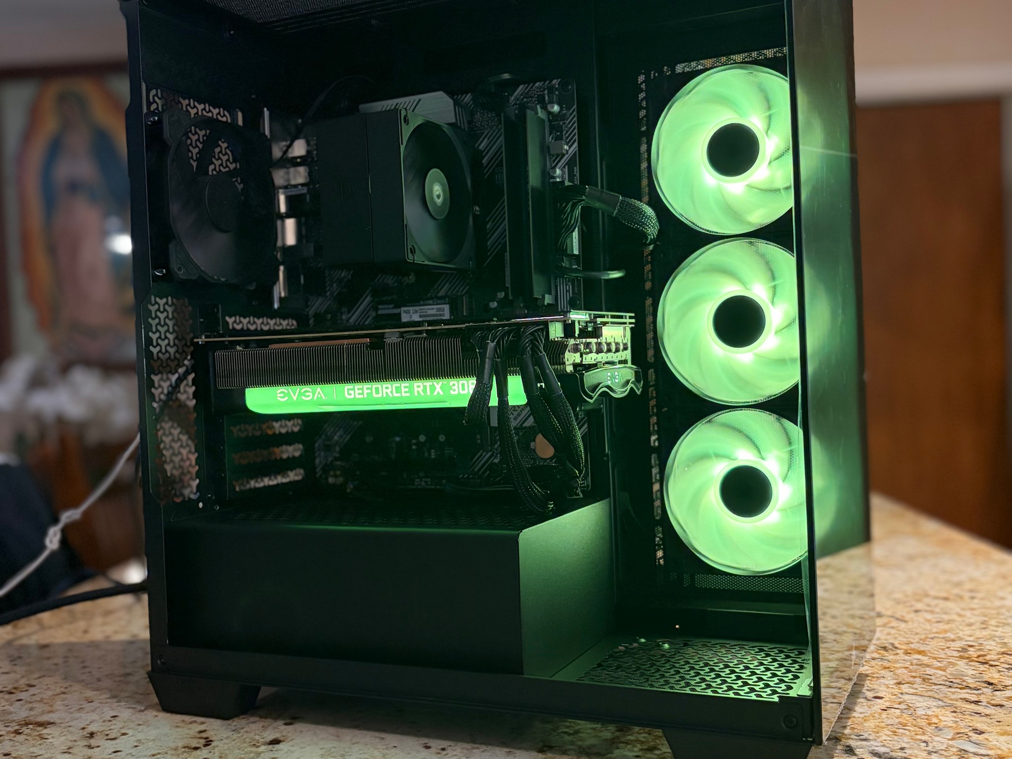 Black Gaming PC | RTX 3080 10GB | RYZEN 7 3700X | 16GB RAM | 1TB NVME SSD | Wi-Fi + Bluet...