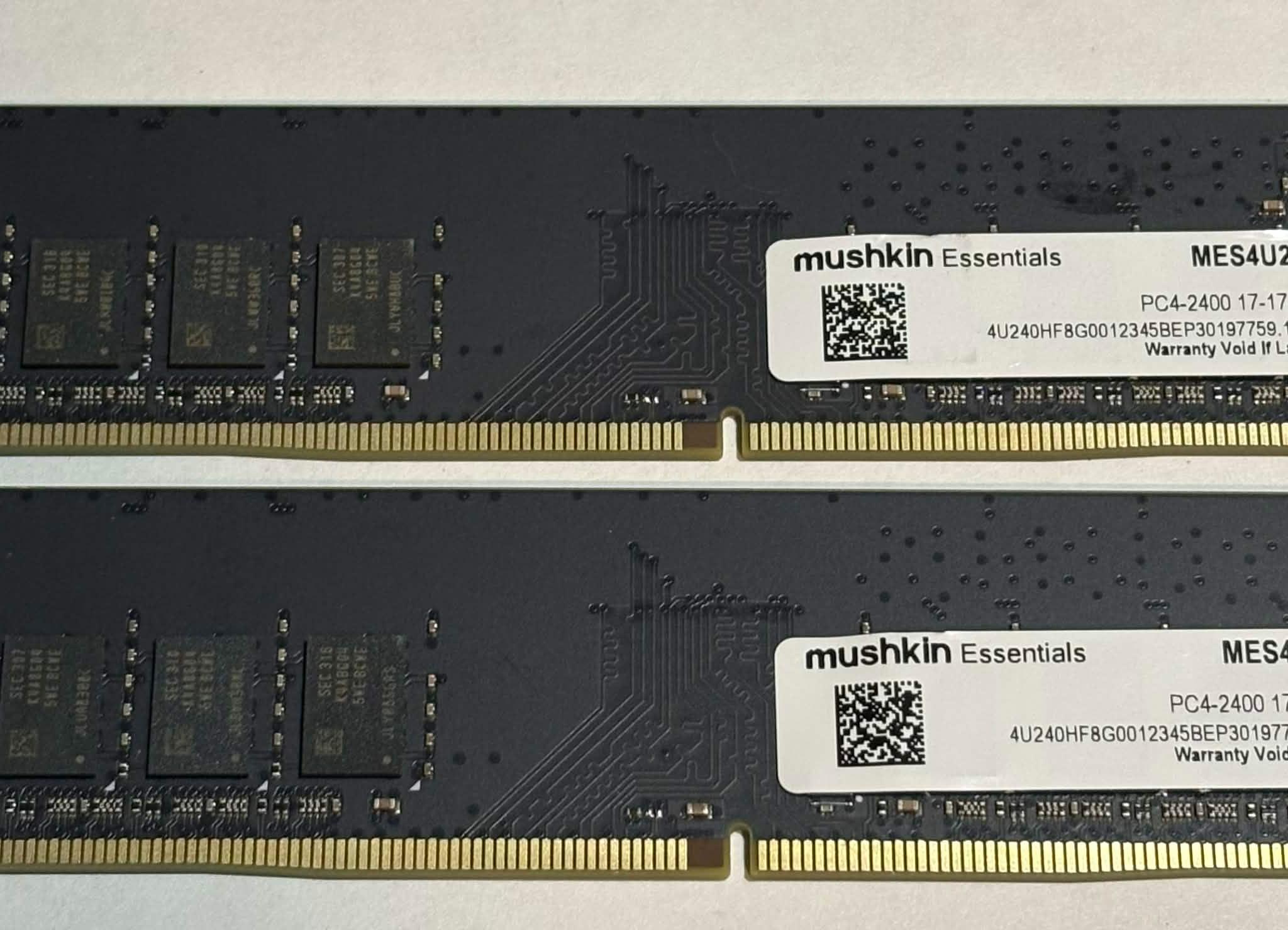 Mushkin Essentials 16GB (2x8GB) DDR4 2400MHz Desktop Memory Kit | Tested Working