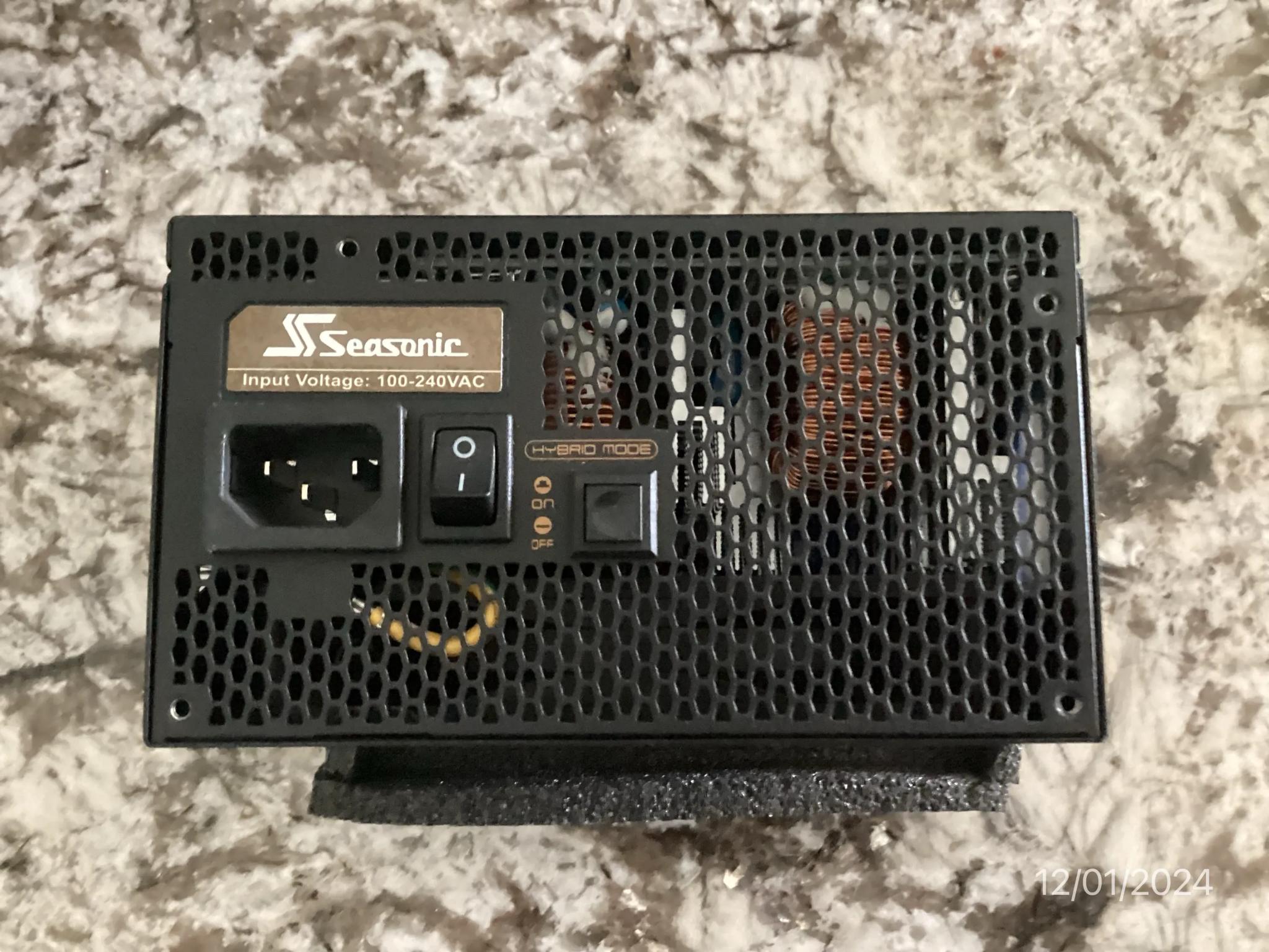 Seasonic GX 850 850w Prime 80+ Gold Power Supply -- New Open Box, Never Used
