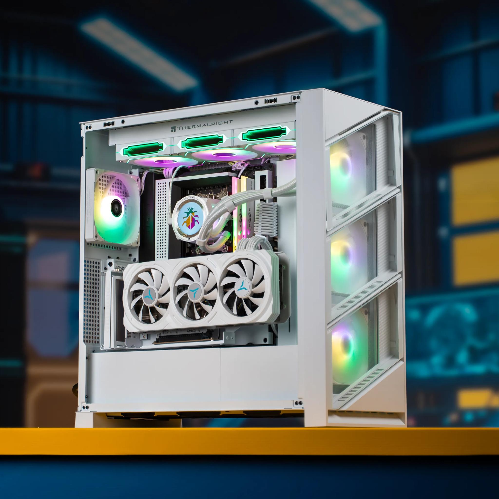 “Seganys” RX 7700 XT Ryzen 7 8700F 32GB Windows 11 2TB 1440P Powerhouse Gaming PC