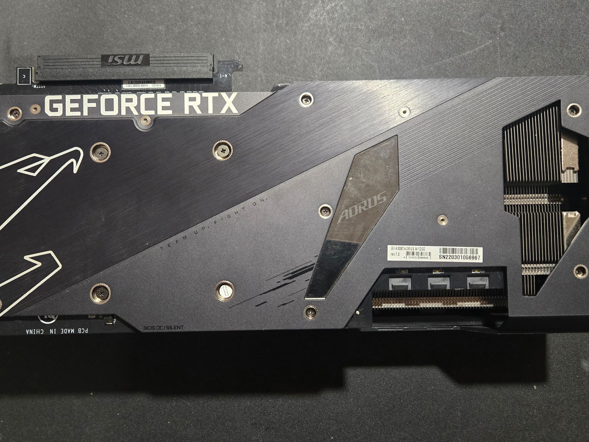 GIGABYTE AORUS GeForce RTX 3080 Ti MASTER 12G