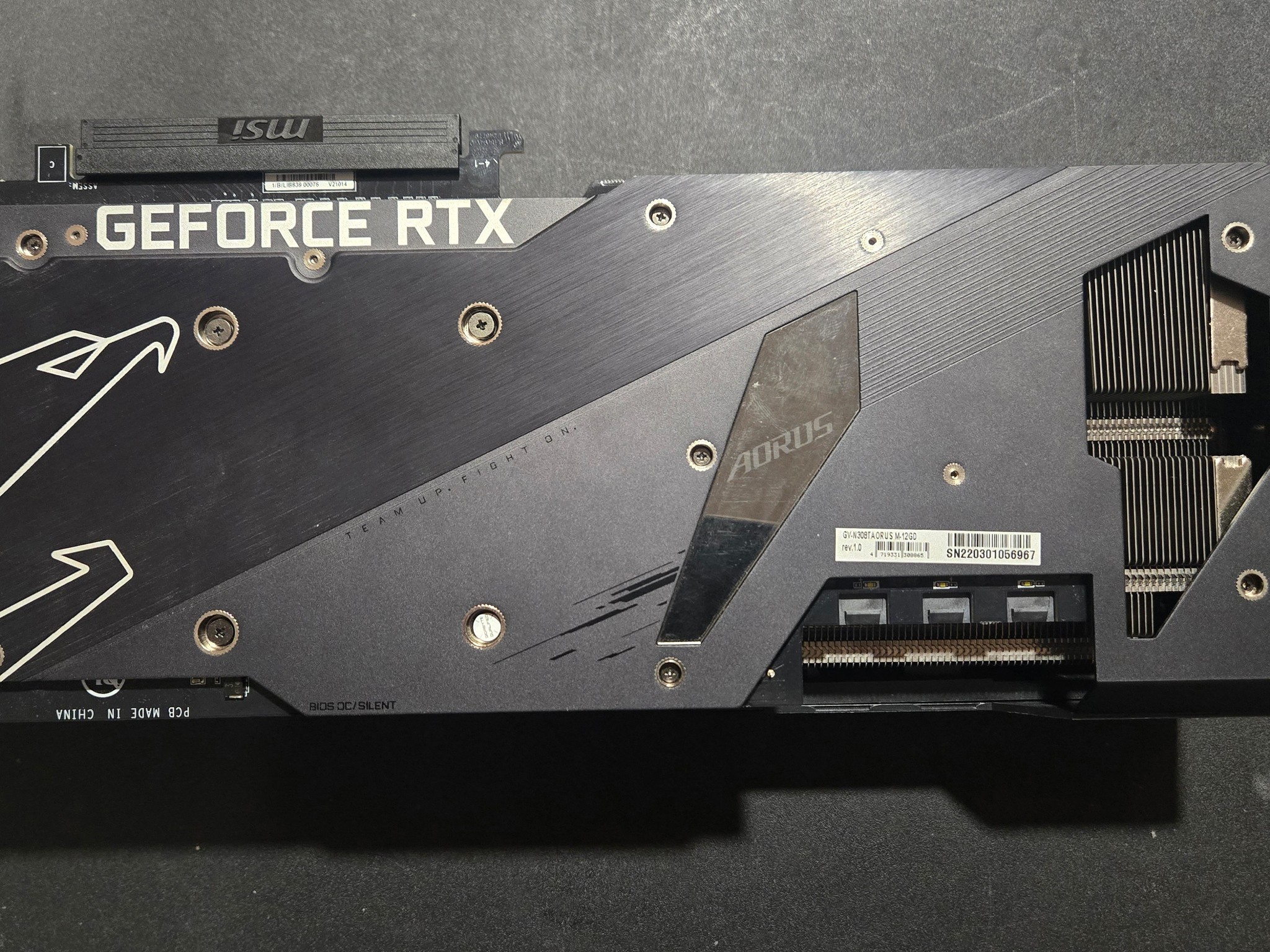 GIGABYTE AORUS GeForce RTX 3080 Ti MASTER 12G