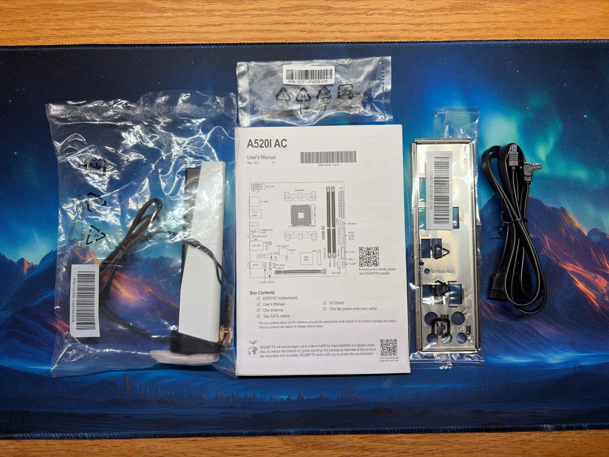 Gigabyte A520I AC, AMD AM4, Mini ITX