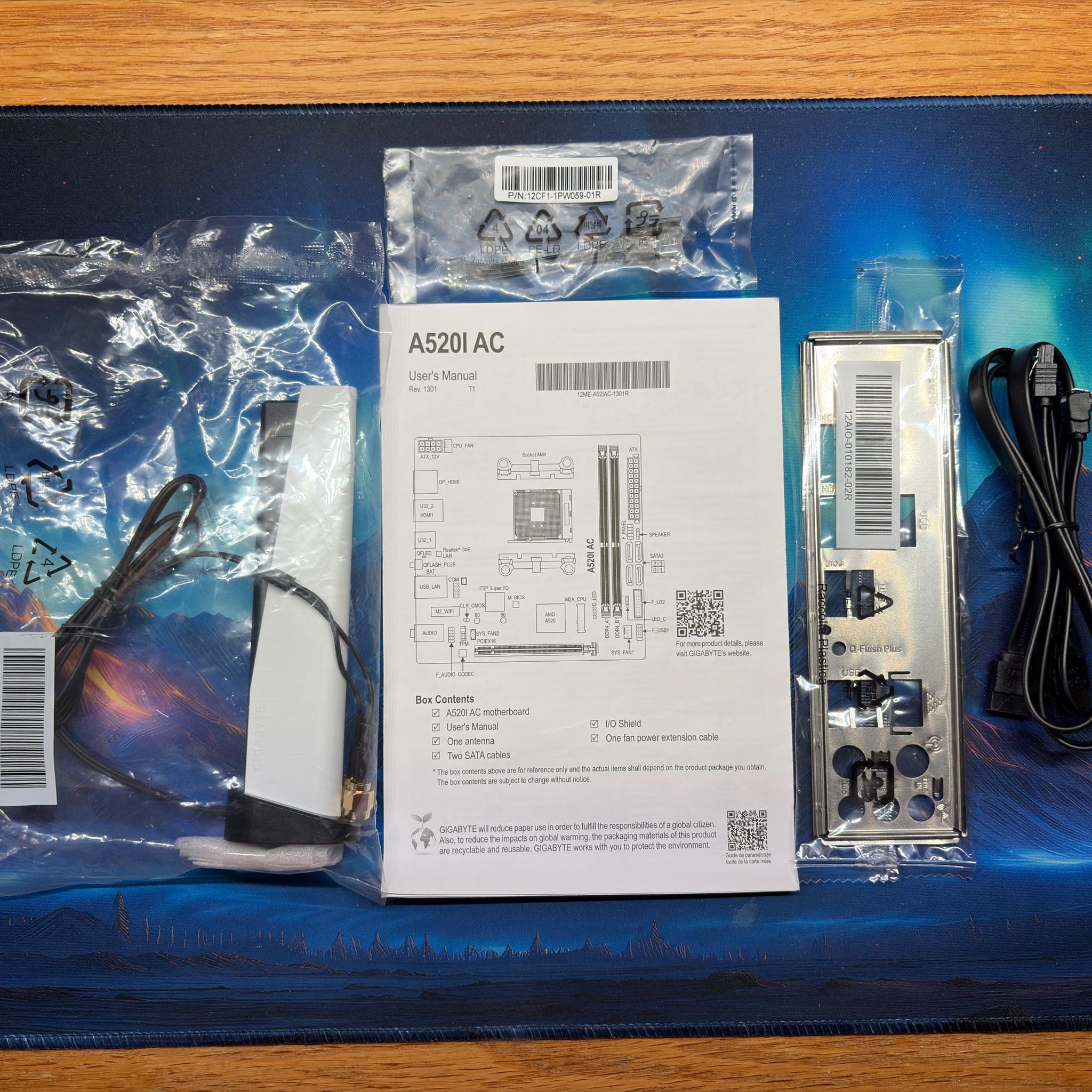 Gigabyte A520I AC, AMD AM4, Mini ITX