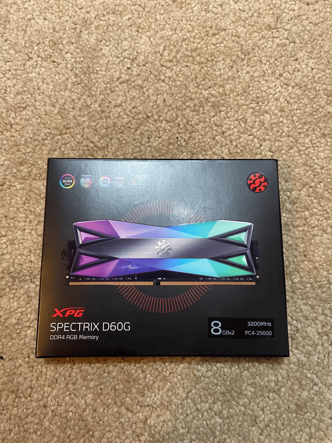 XPG Spectrix D60G 3200MHz RAM (8 GB x 2) RGB Aura Sync 
