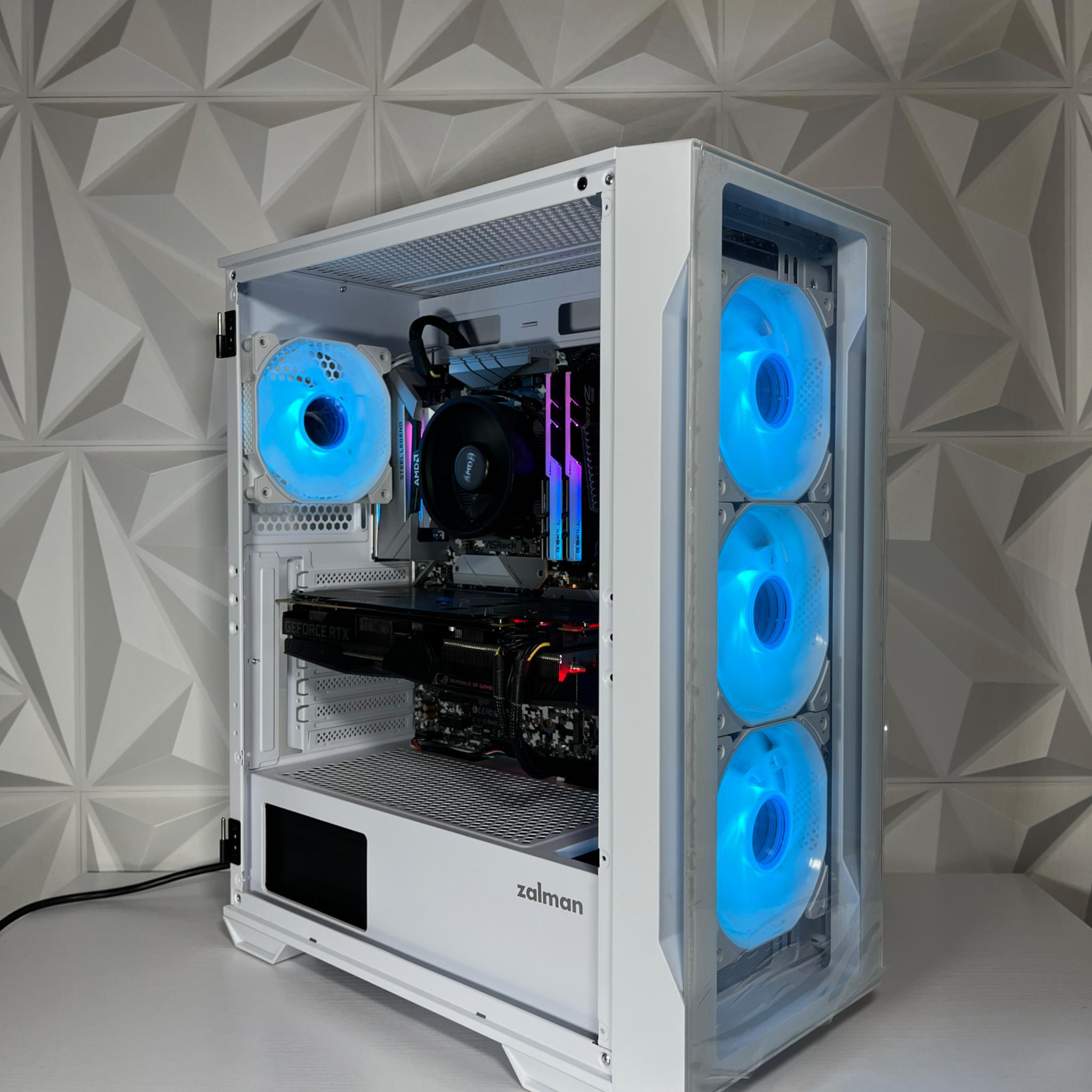 RTX 2060 6GB, Ryzen 7 2700X, 16GB RAM | White RGB Gaming Computer/PC