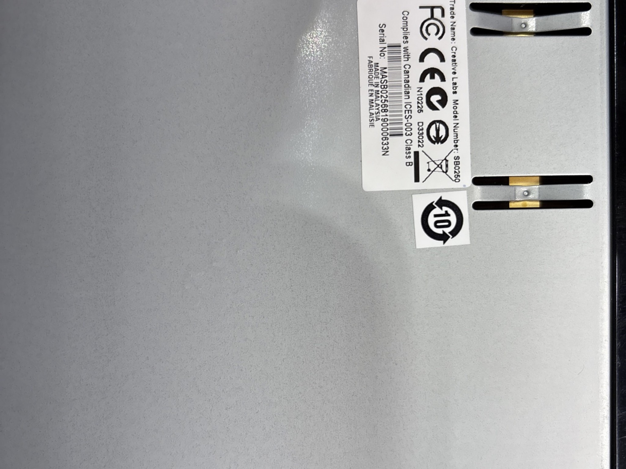 SOLD! Creative Labs Sound Blaster X-FI FATAL1TY Edition SB0460+SB0250