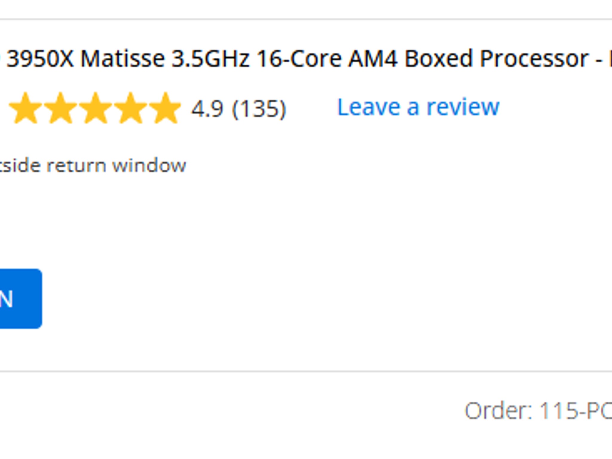 AMD Ryzen 9 3950X Preowned