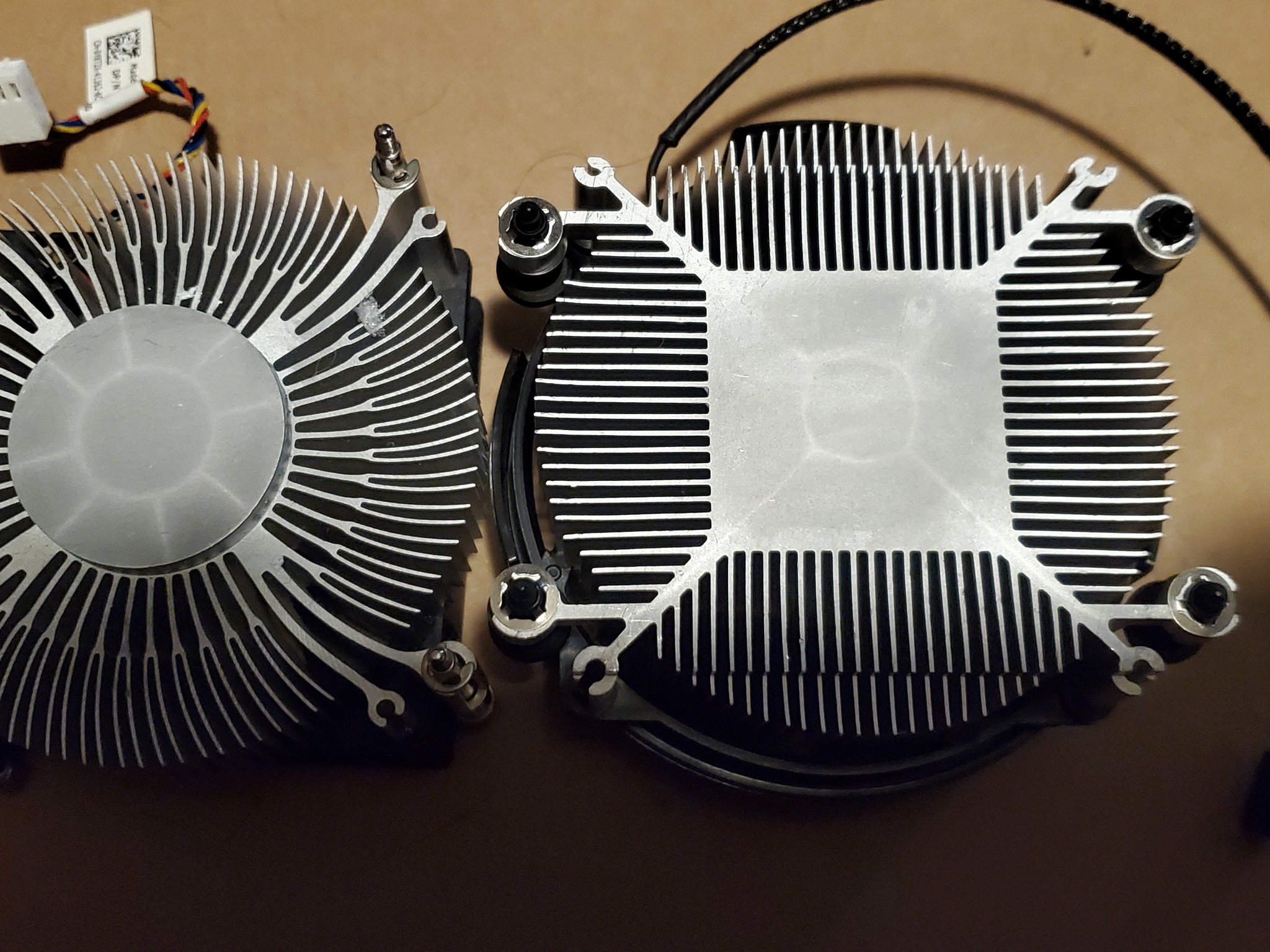 2for1 cpu coolers Dell intel and AMD stock coolers