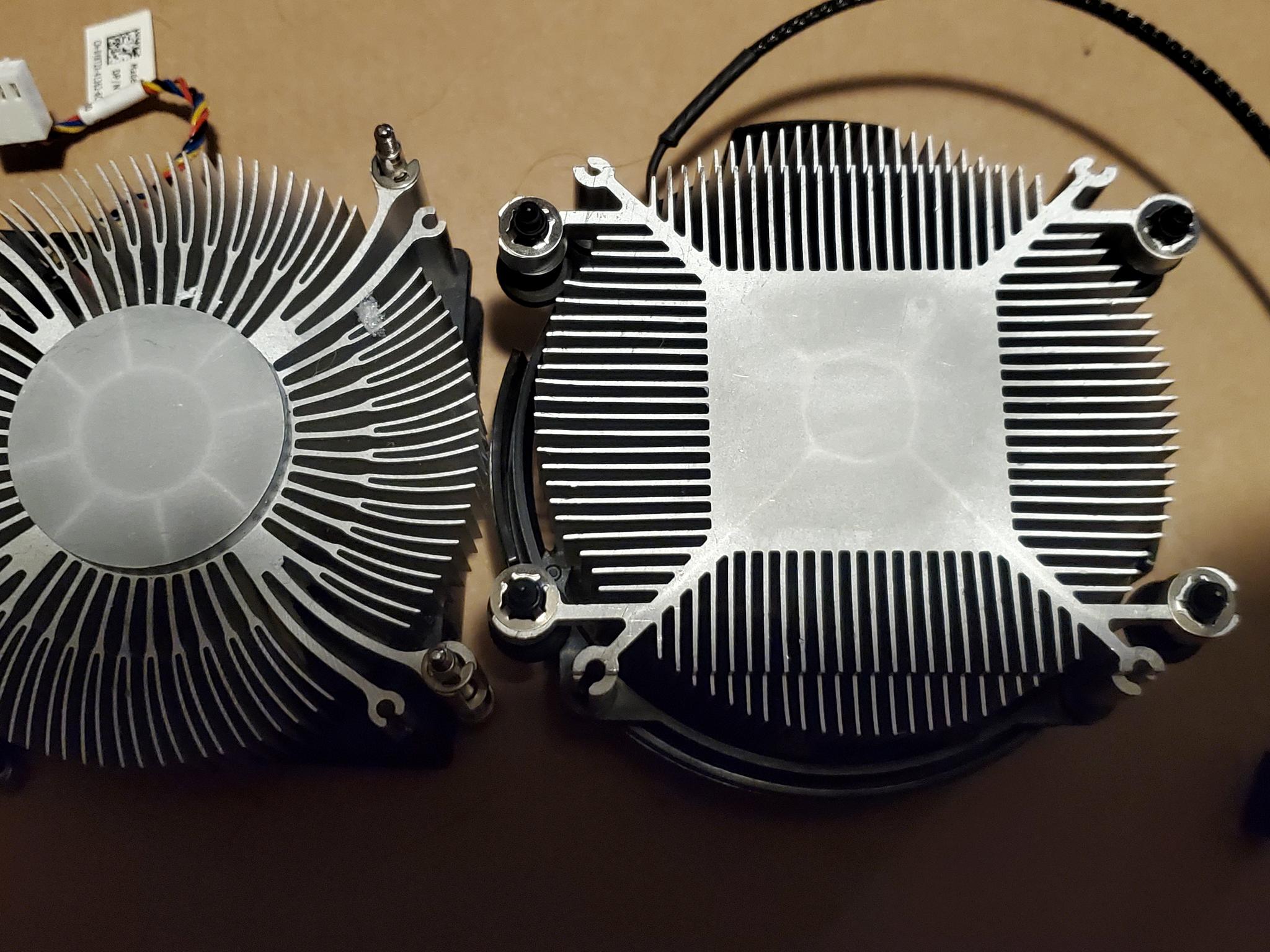 2for1 cpu coolers Dell intel and AMD stock coolers
