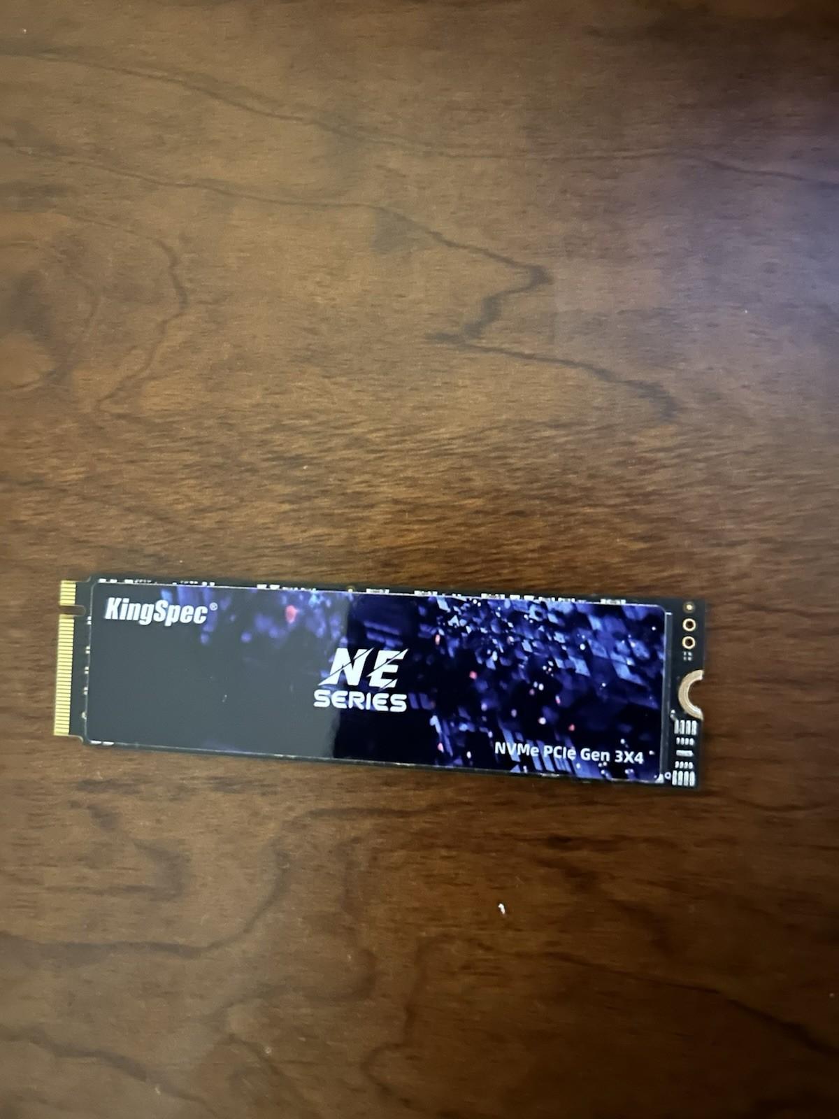 KingSpec NE-512GB M.2 2280 PCIe Gen 3x4 NVMe Internal SSD - 3D NAND - M.2 Screw