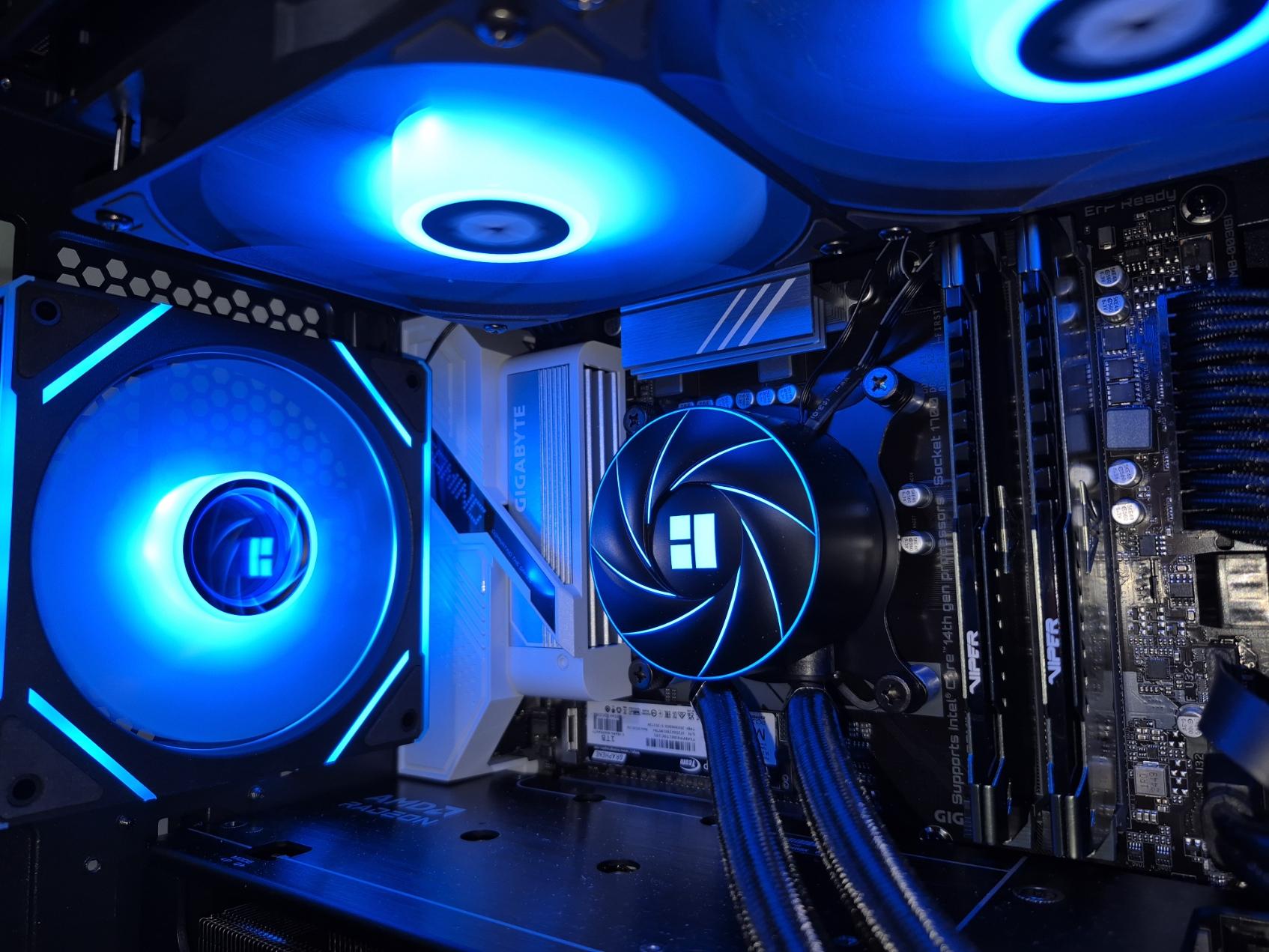 1440p Gaming Desktop PC, Intel i5 14600k, AMD RX 9600 XT 16 GB, 1TB SSD, 32GB DDR4