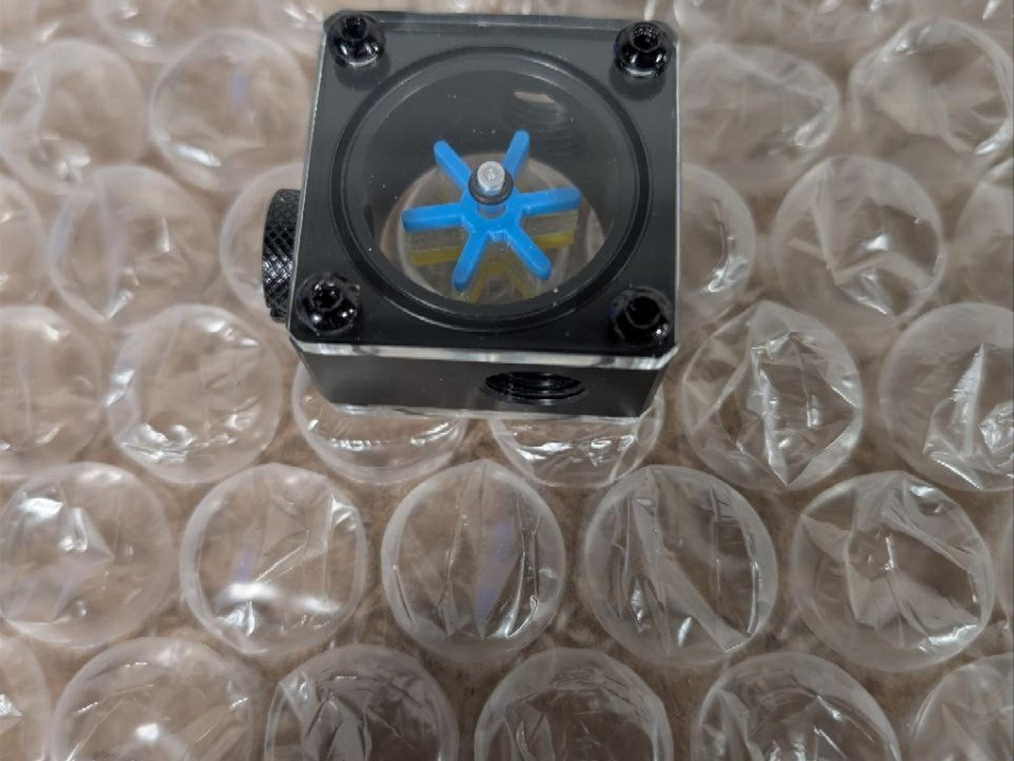 Alphacool Eisfluegel G1/4 Square Flow Meter - Acetal (17350)