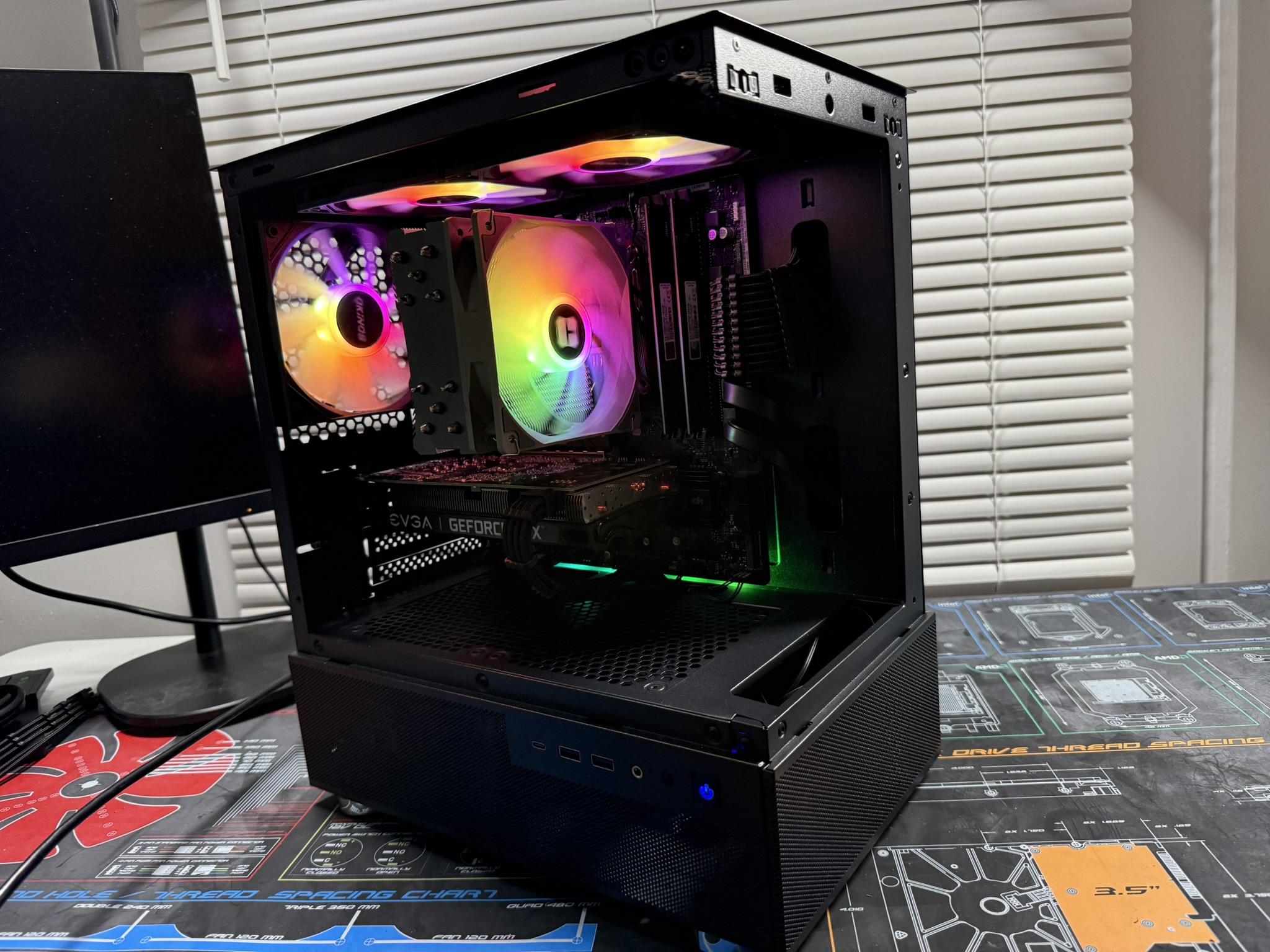 ♚Black Gaming PC | RYZEN 5 3600 | RTX 3060 12gb | 16GB RAM | 1TB M.2♚