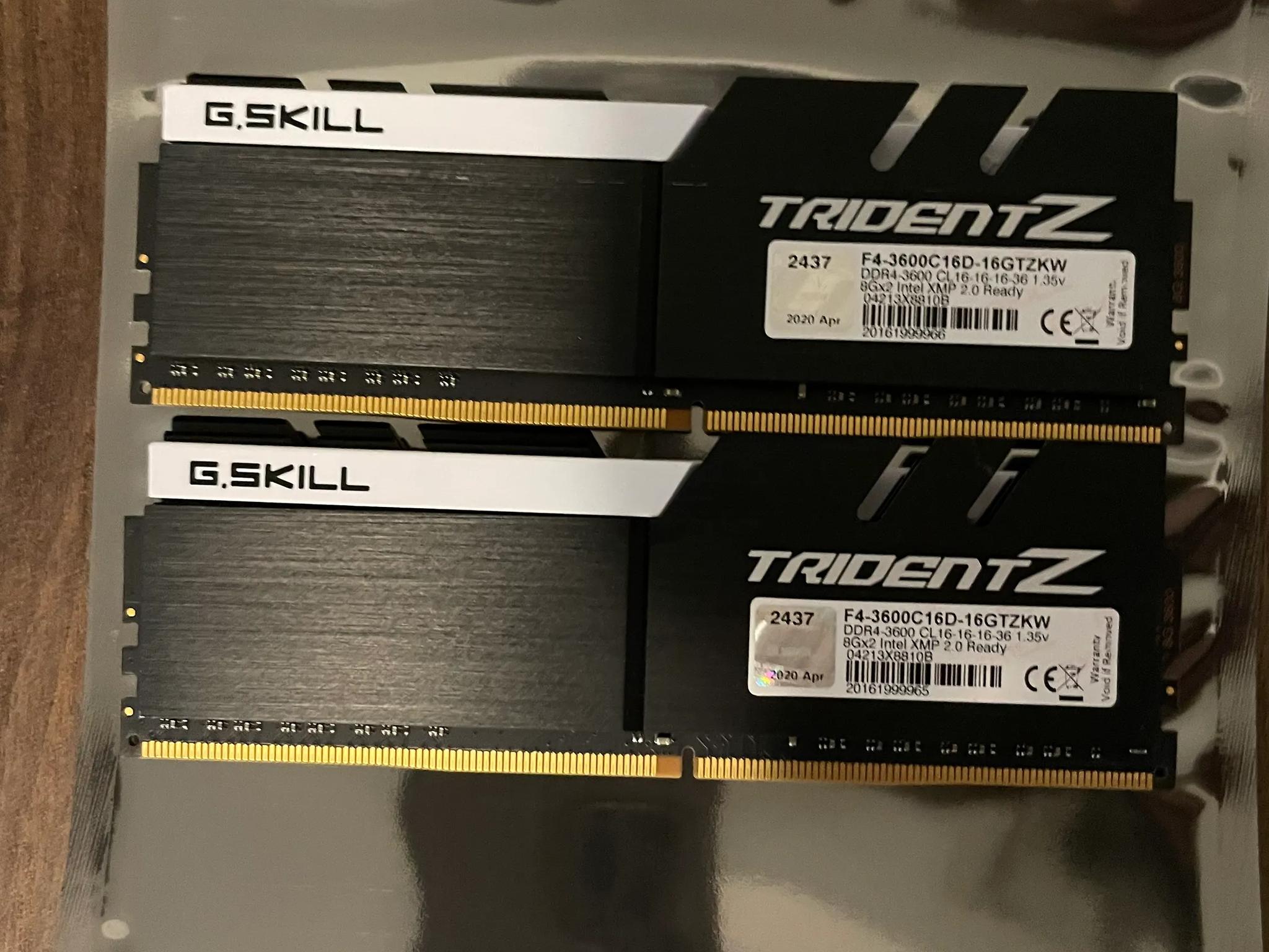 DDR4 16Gb 3600Mhz G.Skill Trident Z