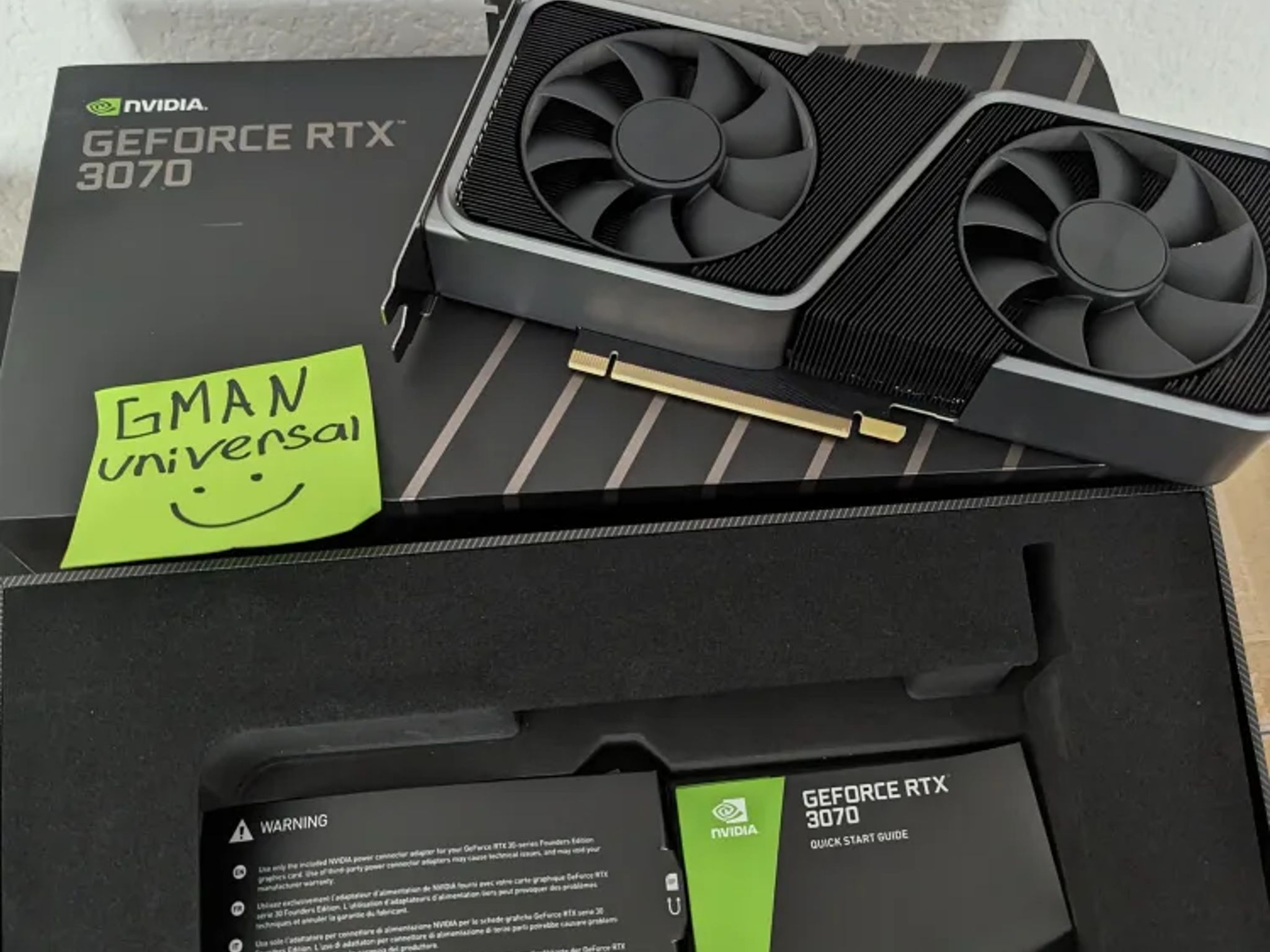 NVIDIA - GeForce RTX 3070 8GB GDDR6 PCI Express 4.0 Graphics Card - Titanium and black