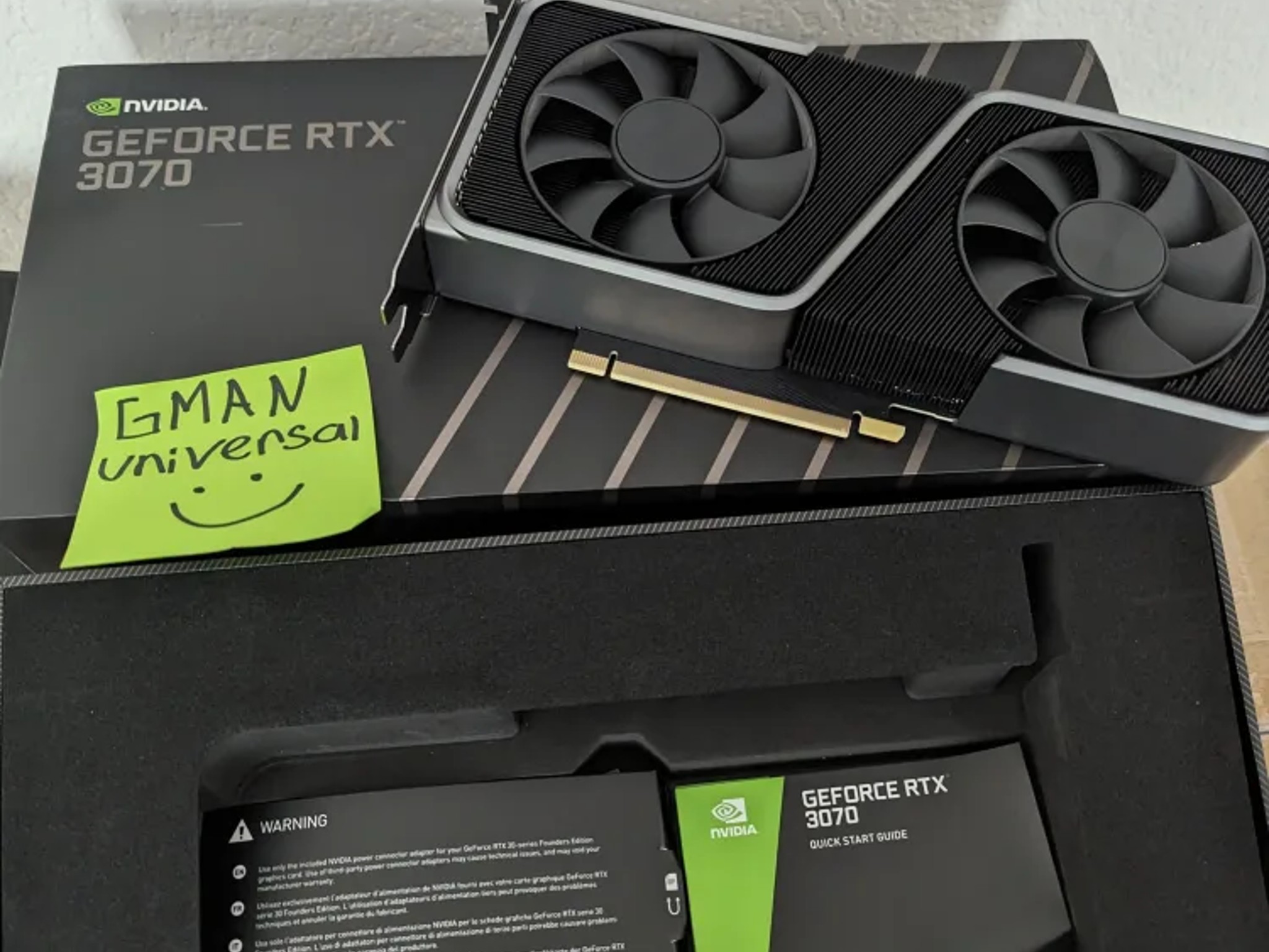 NVIDIA - GeForce RTX 3070 8GB GDDR6 PCI Express 4.0 Graphics Card - Titanium and black