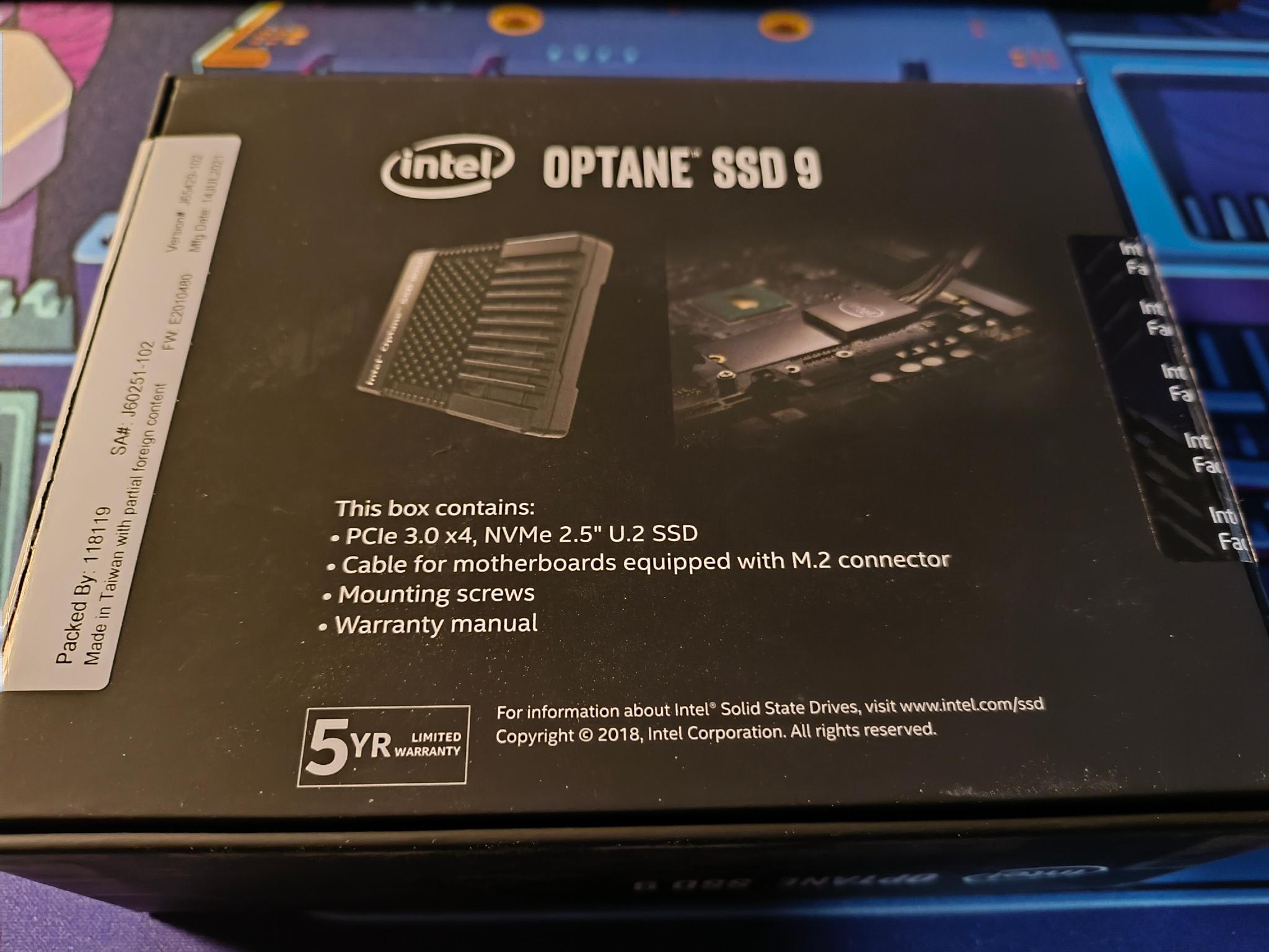 Intel Optane SSD 905p 960 GB