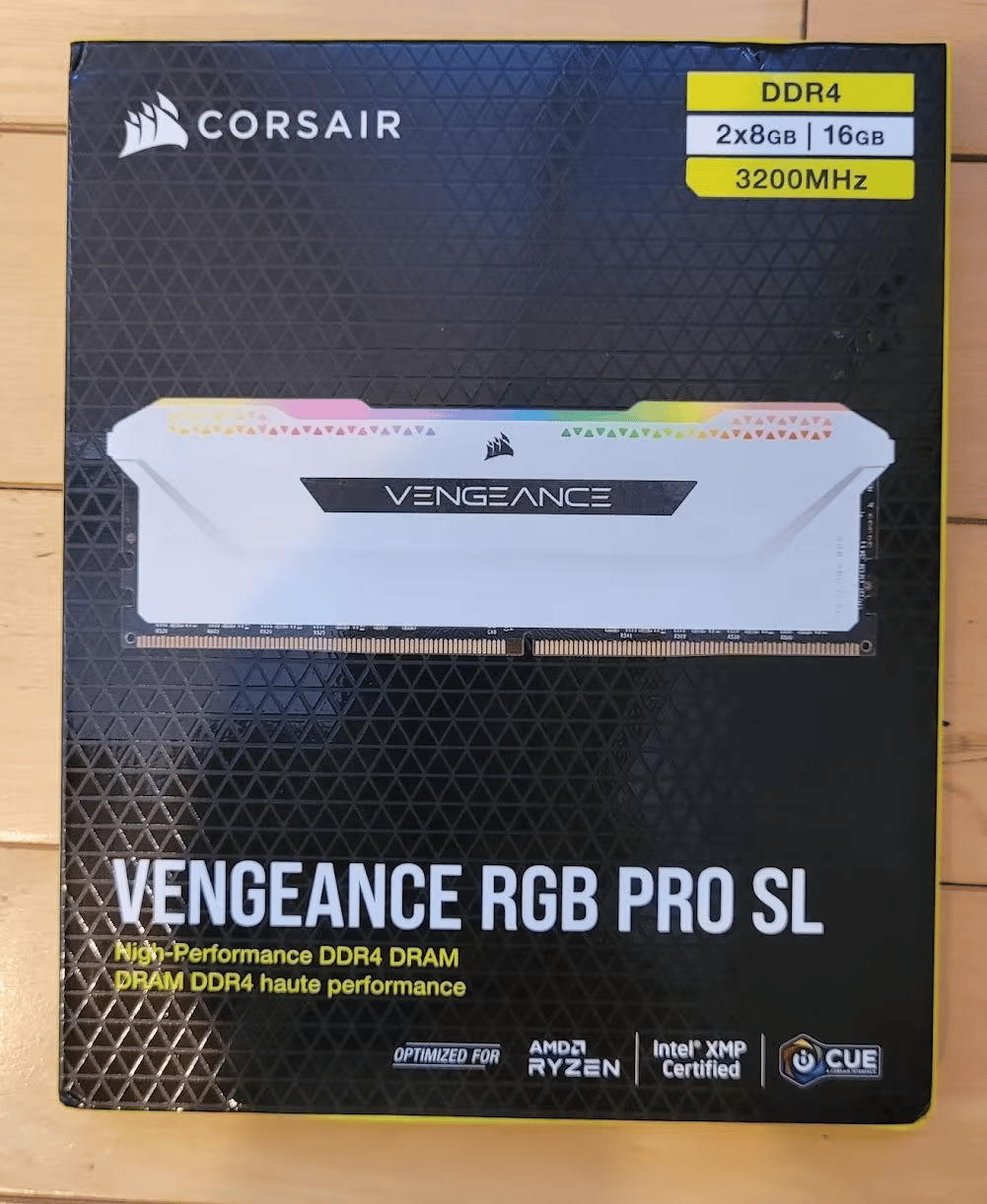 New Sealed - White Corsair Vengeance RGB Pro SL 16GB (2x8GB) DDR4 3200 C16 Desktop Memory
