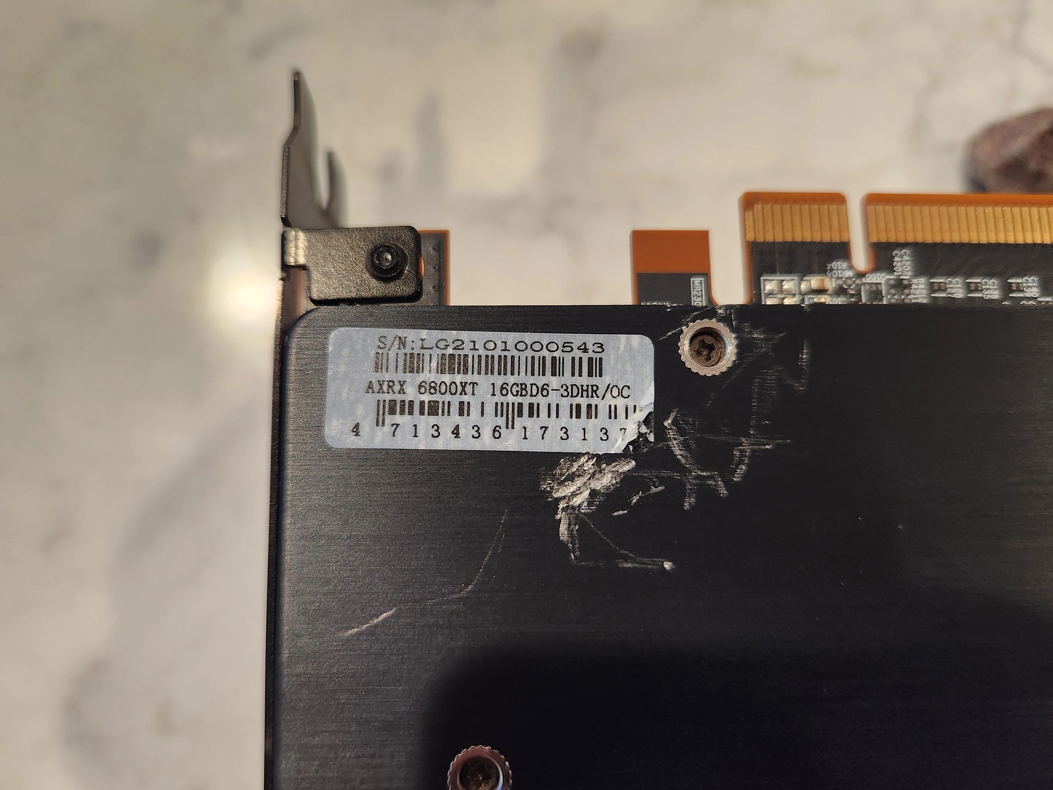 RX 6800XT 16GB (PowerColor Red Dragon) - Used/Scratched