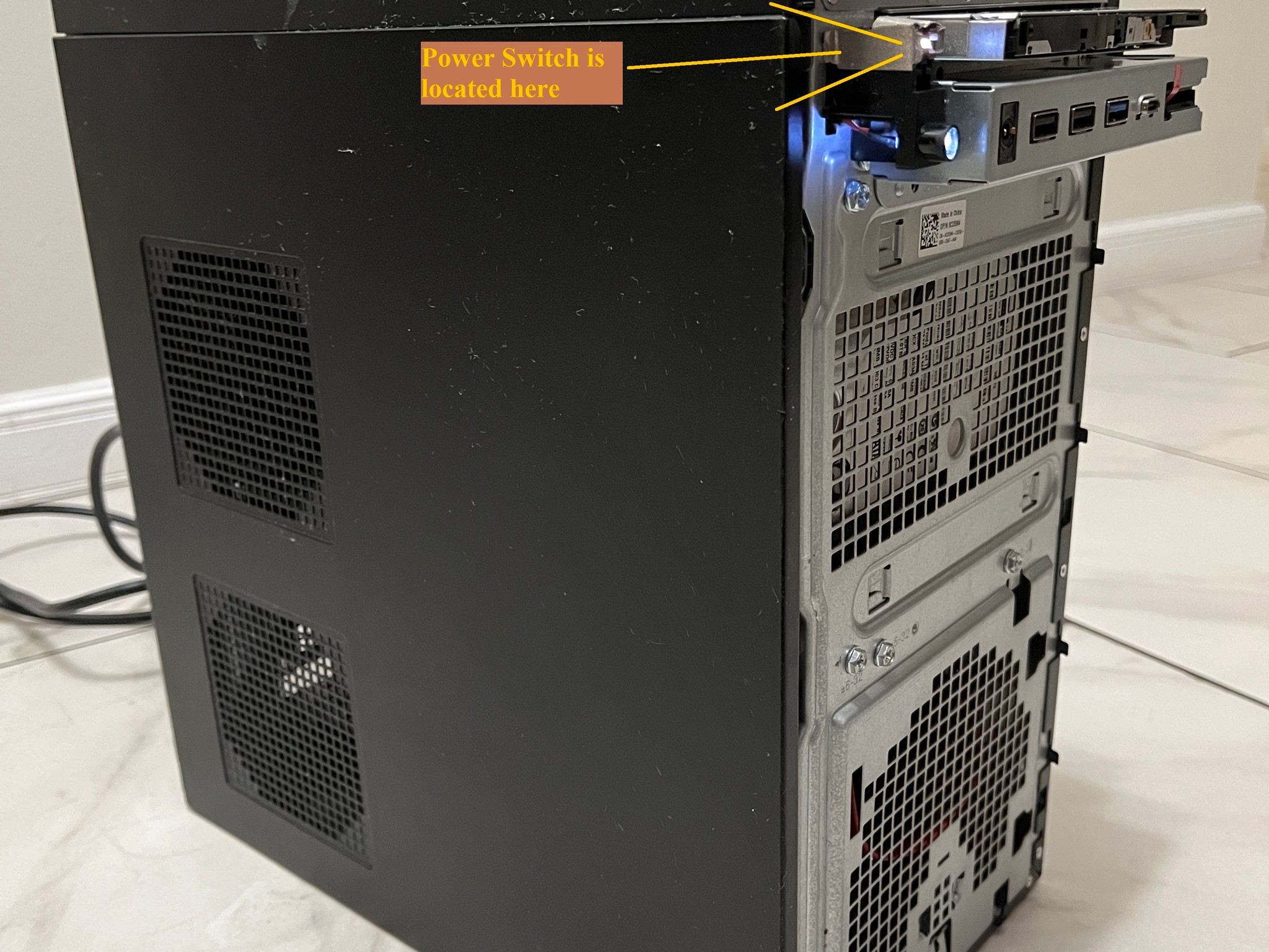 NVIDIA RTX 2070, Intel i5-8500, 16GB RAM,3.2TB Storage- Dell Gaming PC w/Wi-Fi & BT(Missing F Plate)