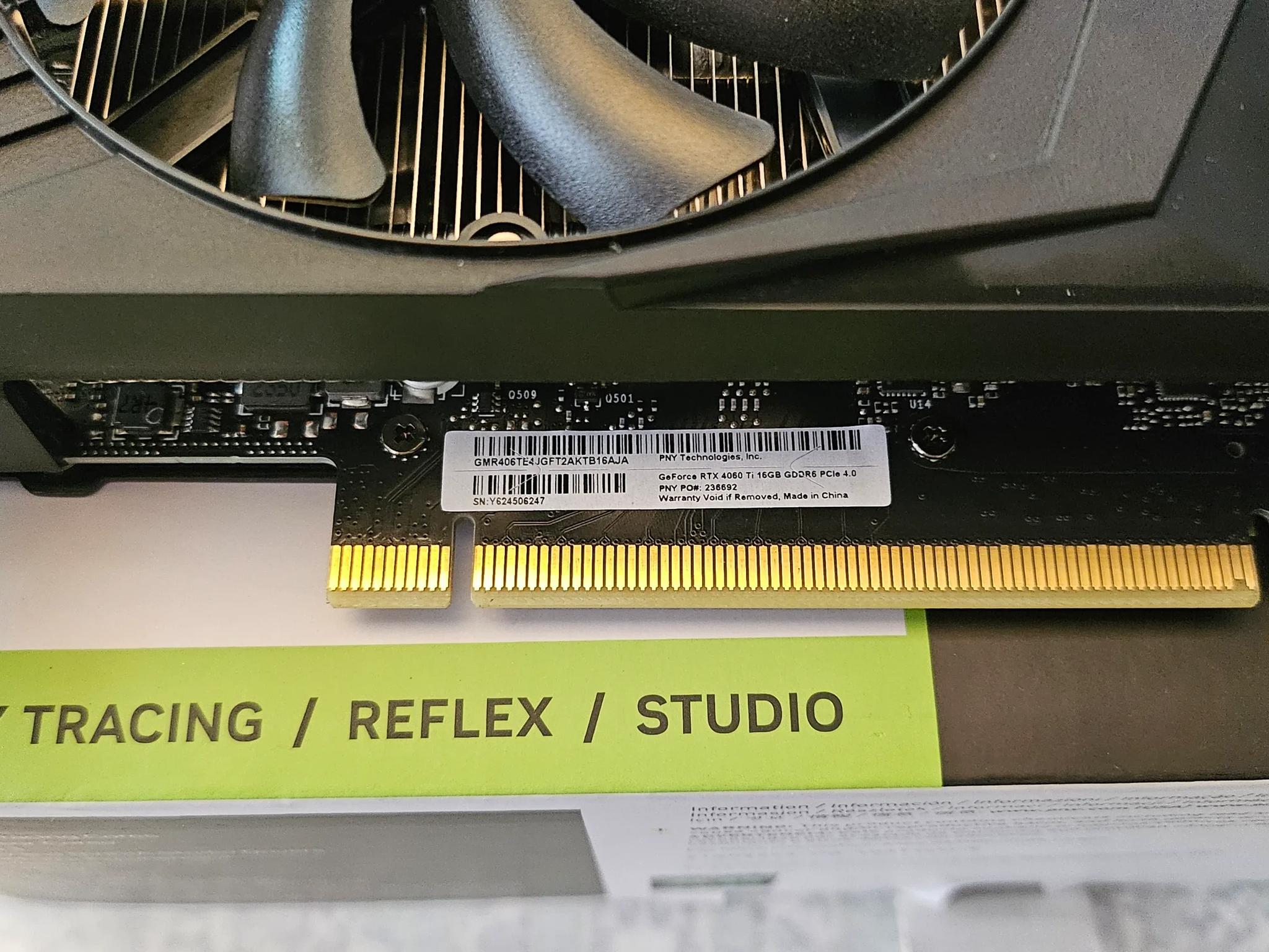 PNY RTX 4060ti 16GB