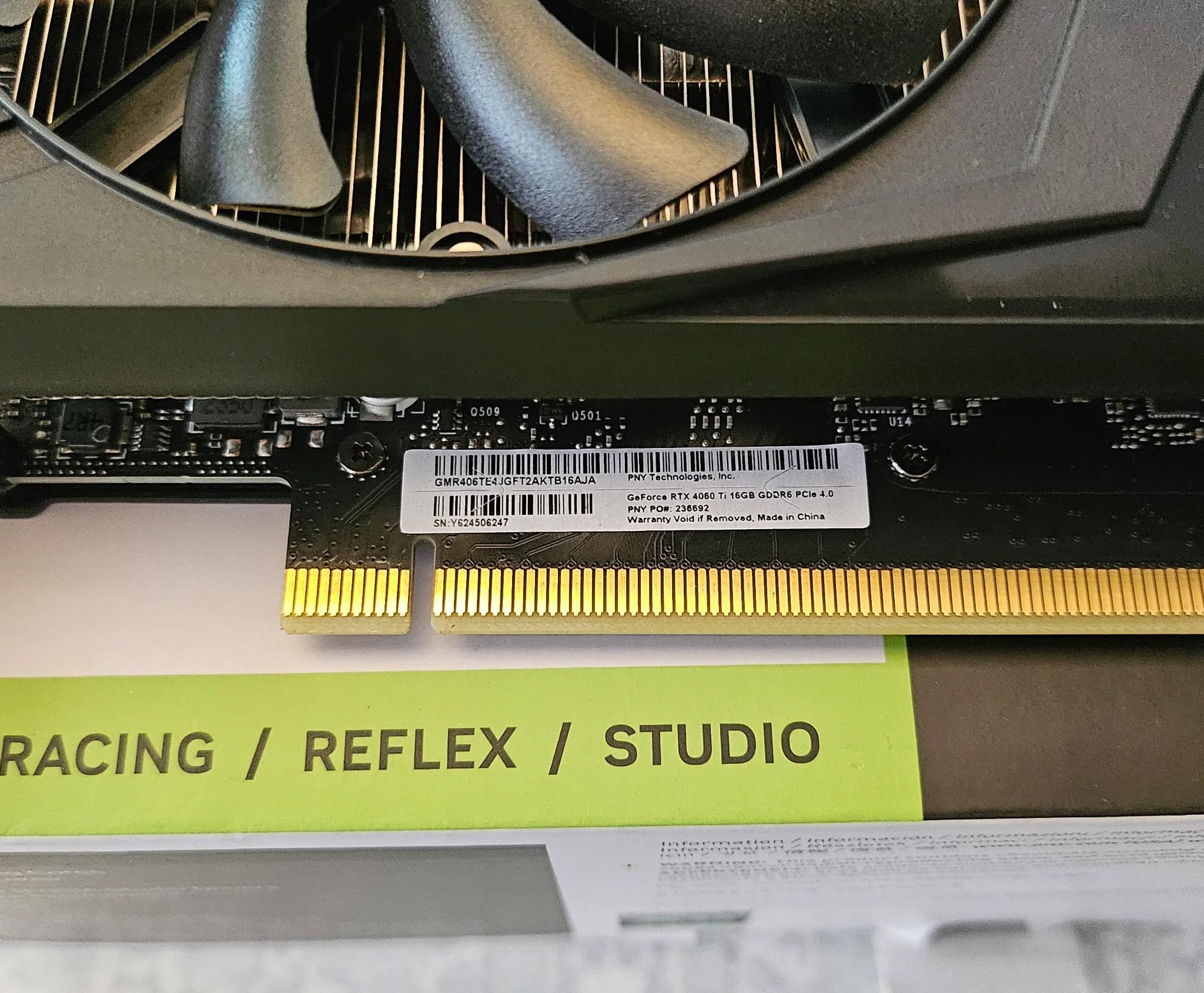 PNY RTX 4060ti 16GB