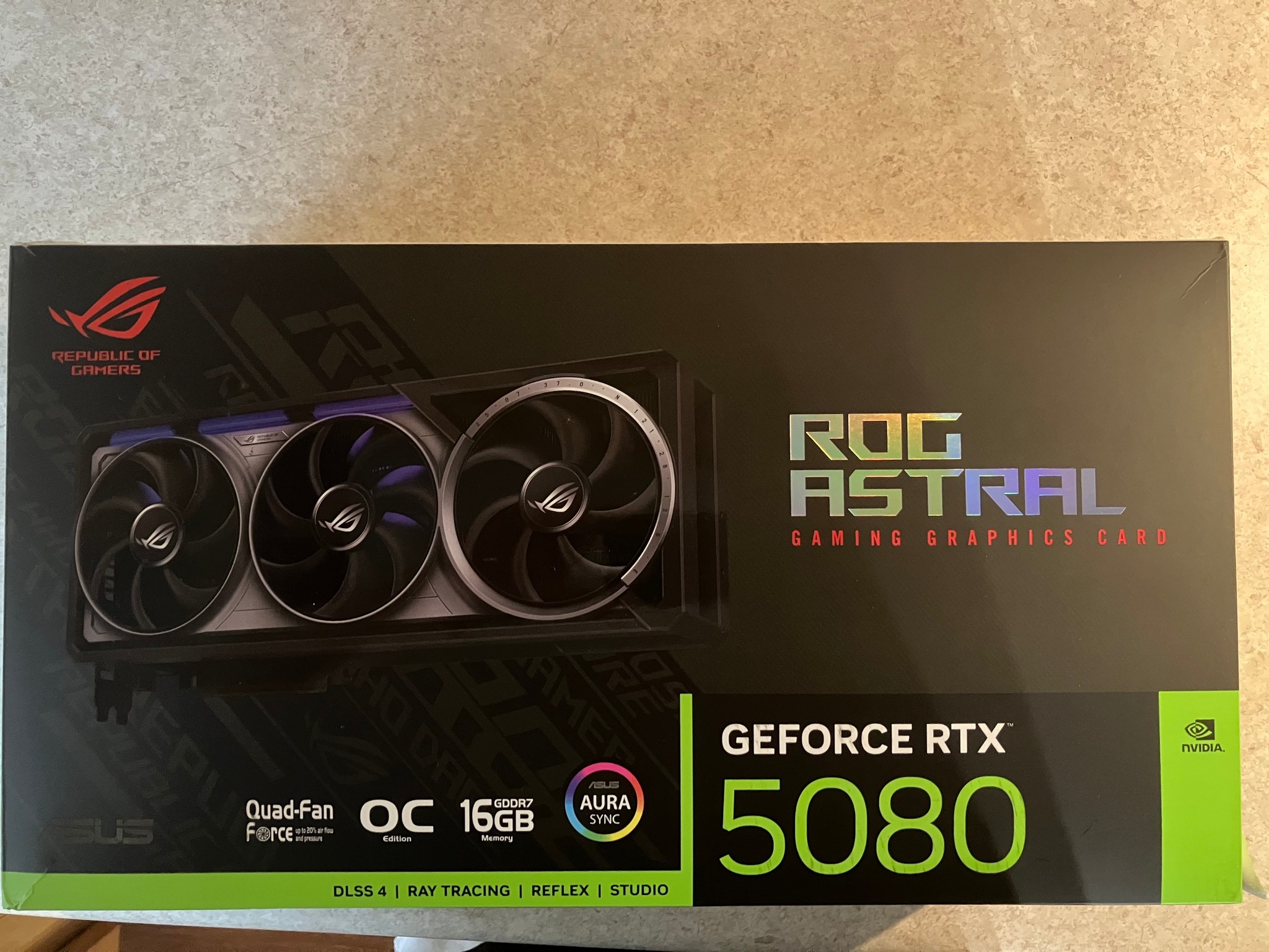 ASUS ROG Astral GeForce RTX 5080 16GB GDDR7 OC Edition