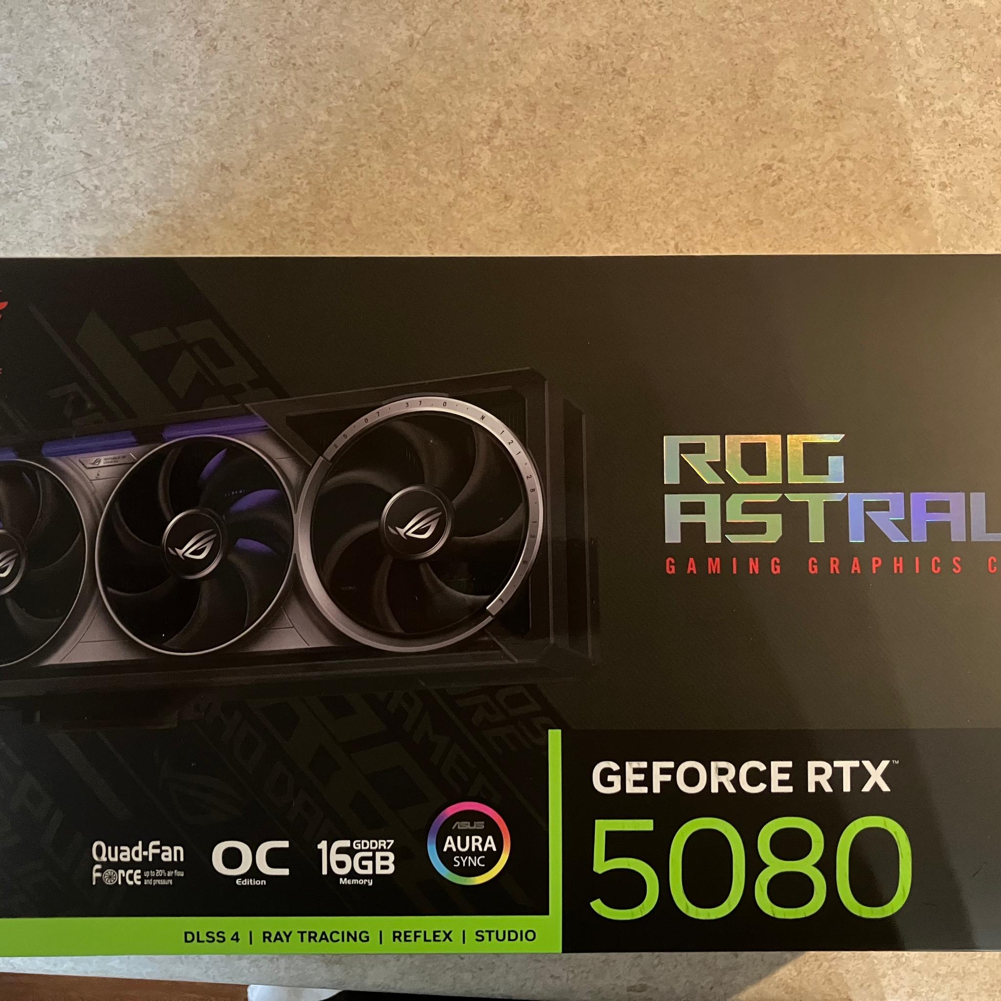 ASUS ROG Astral GeForce RTX 5080 16GB GDDR7 OC Edition