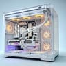 White RX 9070 XT Ryzen 7 7700X 32GB DDR5 2TB M.2 Win 11 Pro Gaming PC