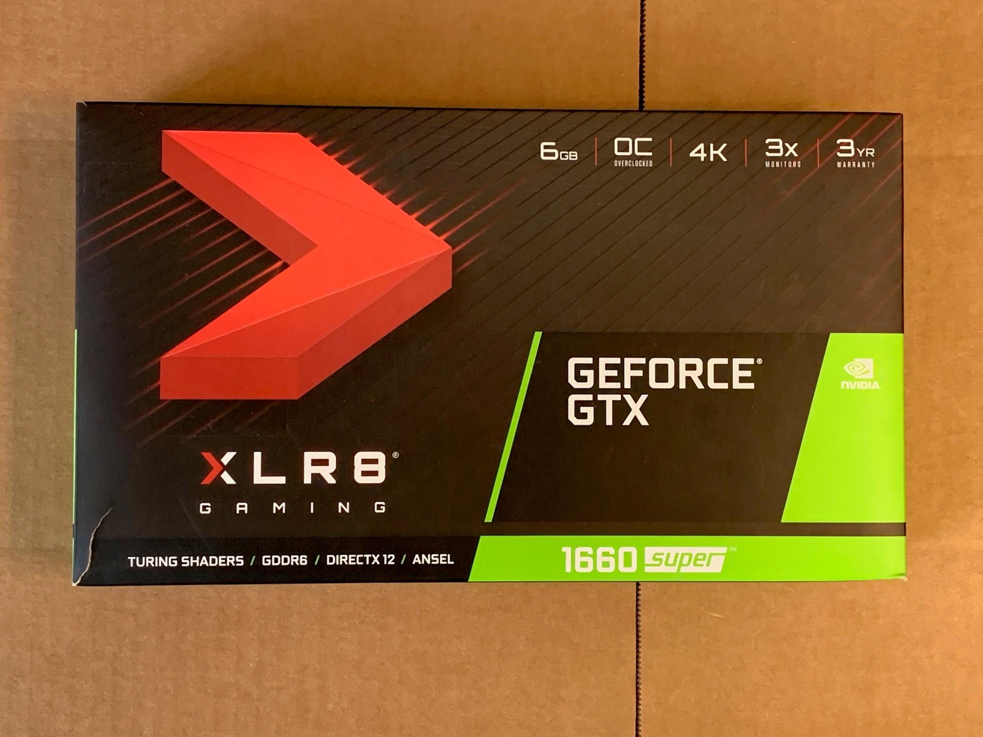 PNY GeForce GTX 1660 SUPER 6GB XLR8 Gaming Overclocked Edition, Used.