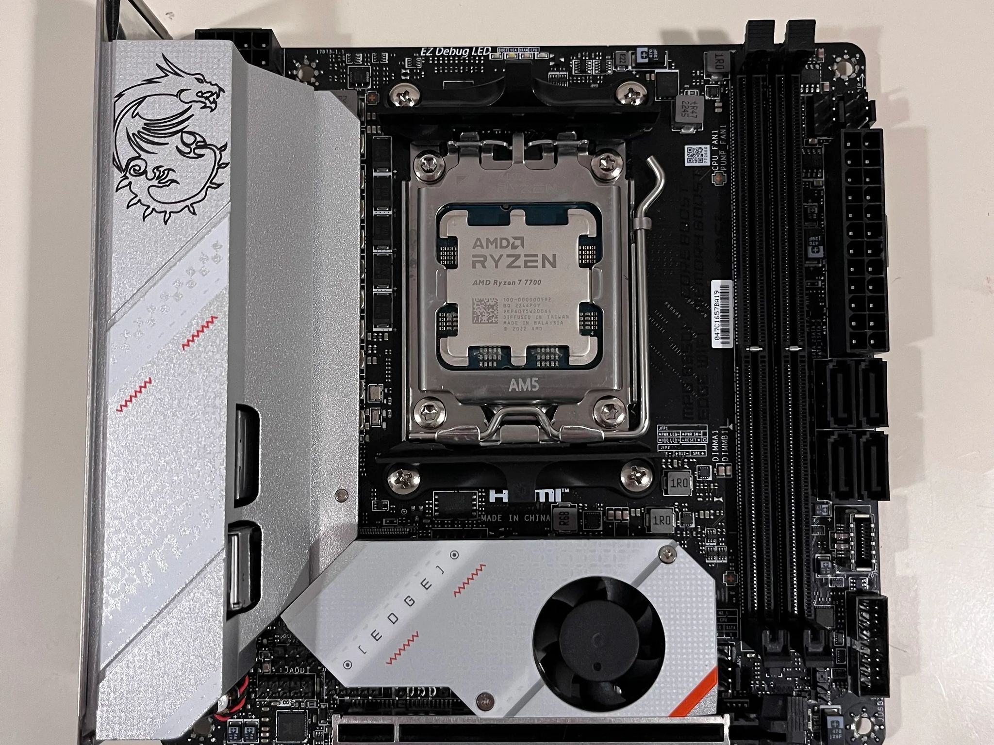 Like New B650i MSI Edge ITX Wifi Motherboard
