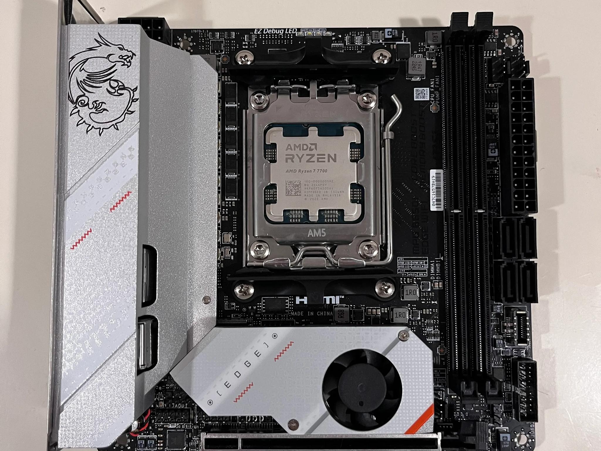 Like New B650i MSI Edge ITX Wifi Motherboard