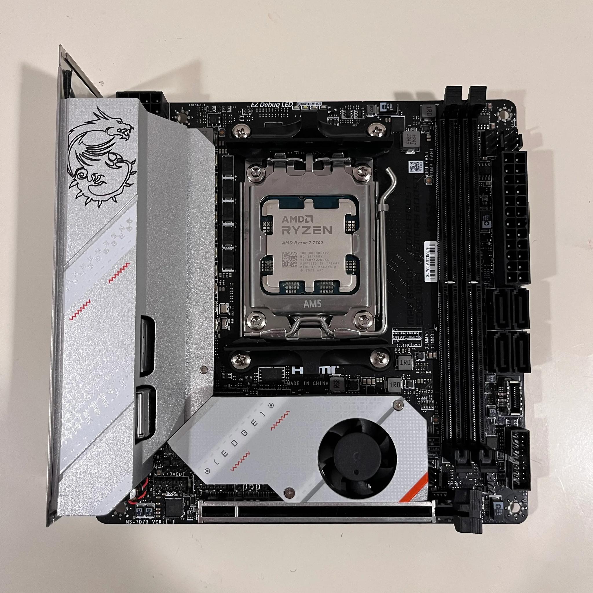 Like New B650i MSI Edge ITX Wifi Motherboard
