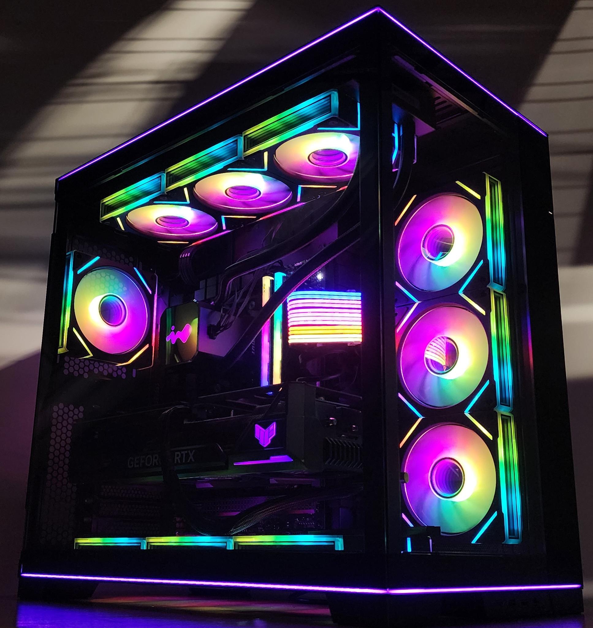 Gaming PC Ryzen 7 9800X3D 32GB RAM 2TB SSD RTX 4080 SUPER 16GB Win11 Computer