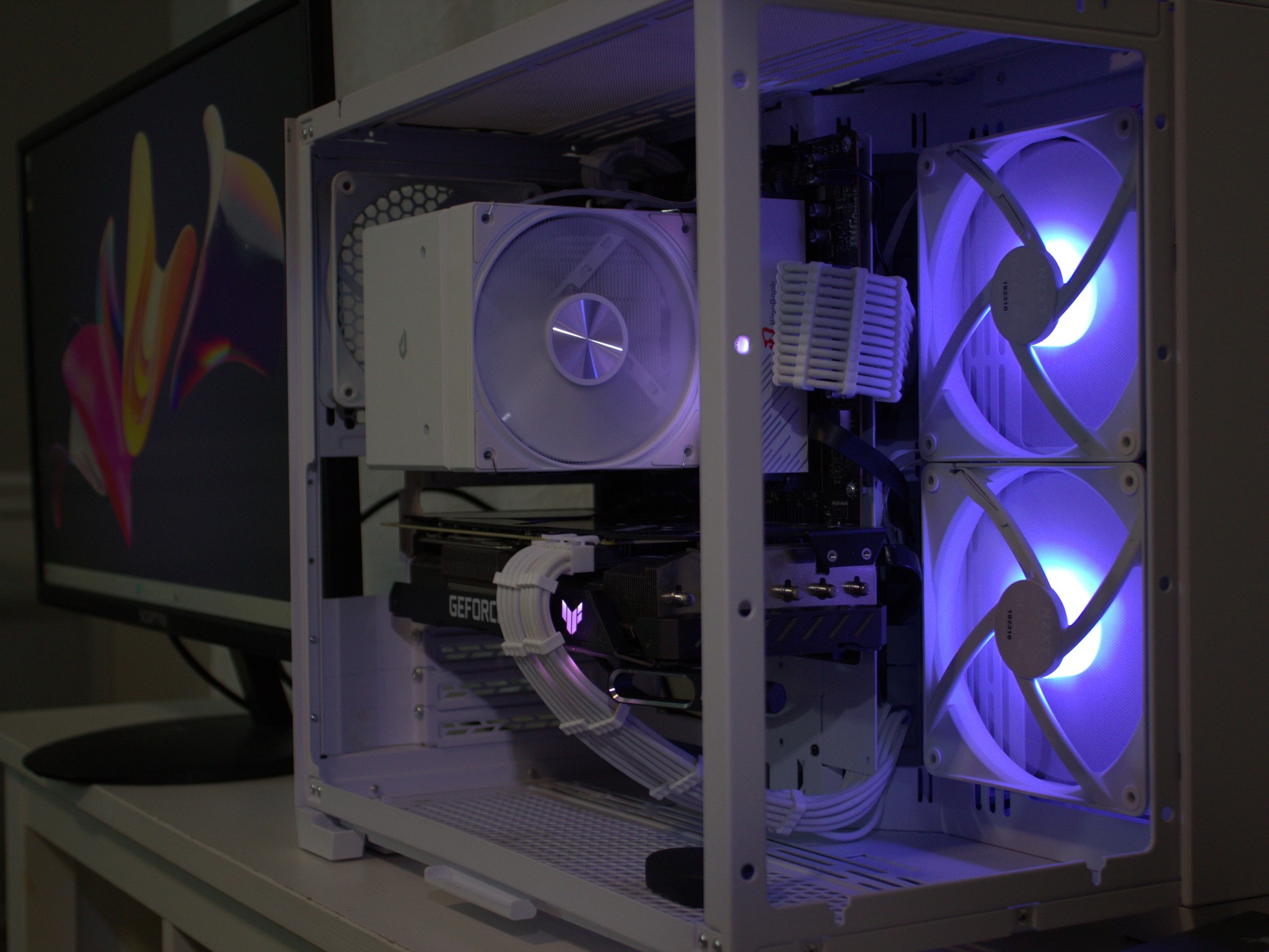 O11 Mini Snow Build | R7 7700x + Asus Tuf 3080 10GB