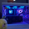 White & Black Hyte Y40, 7800x3d paired with an ASUS TUF 5070ti 16gb