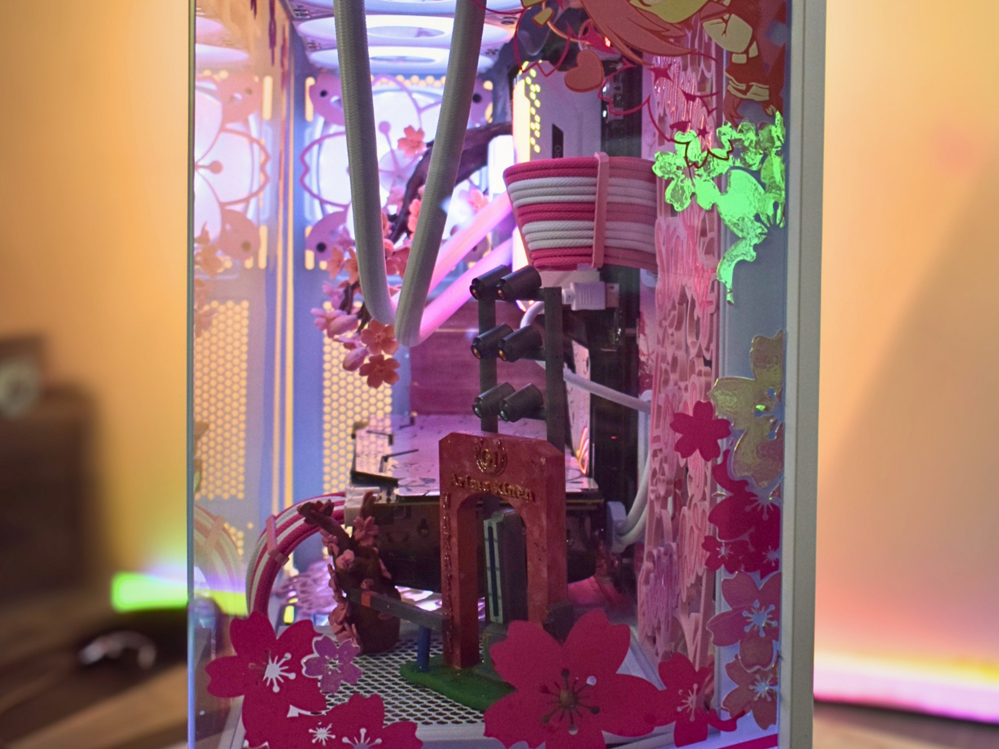 Montech Sky3 - Umamusume Pretty derby - Haru Urara Themed Custom PC Case