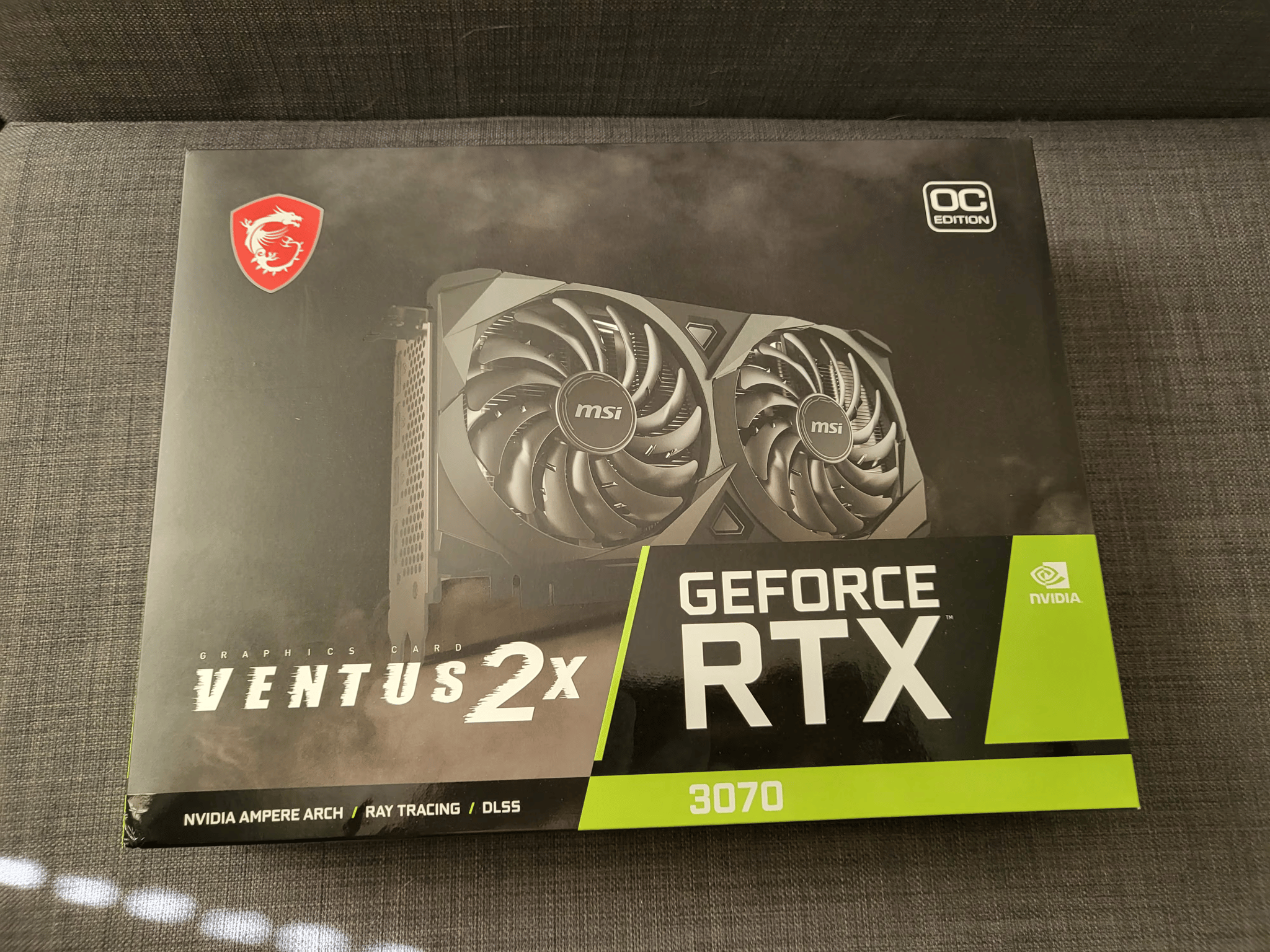 MSI Ventus 2X OC RTX 3070 GPU Box